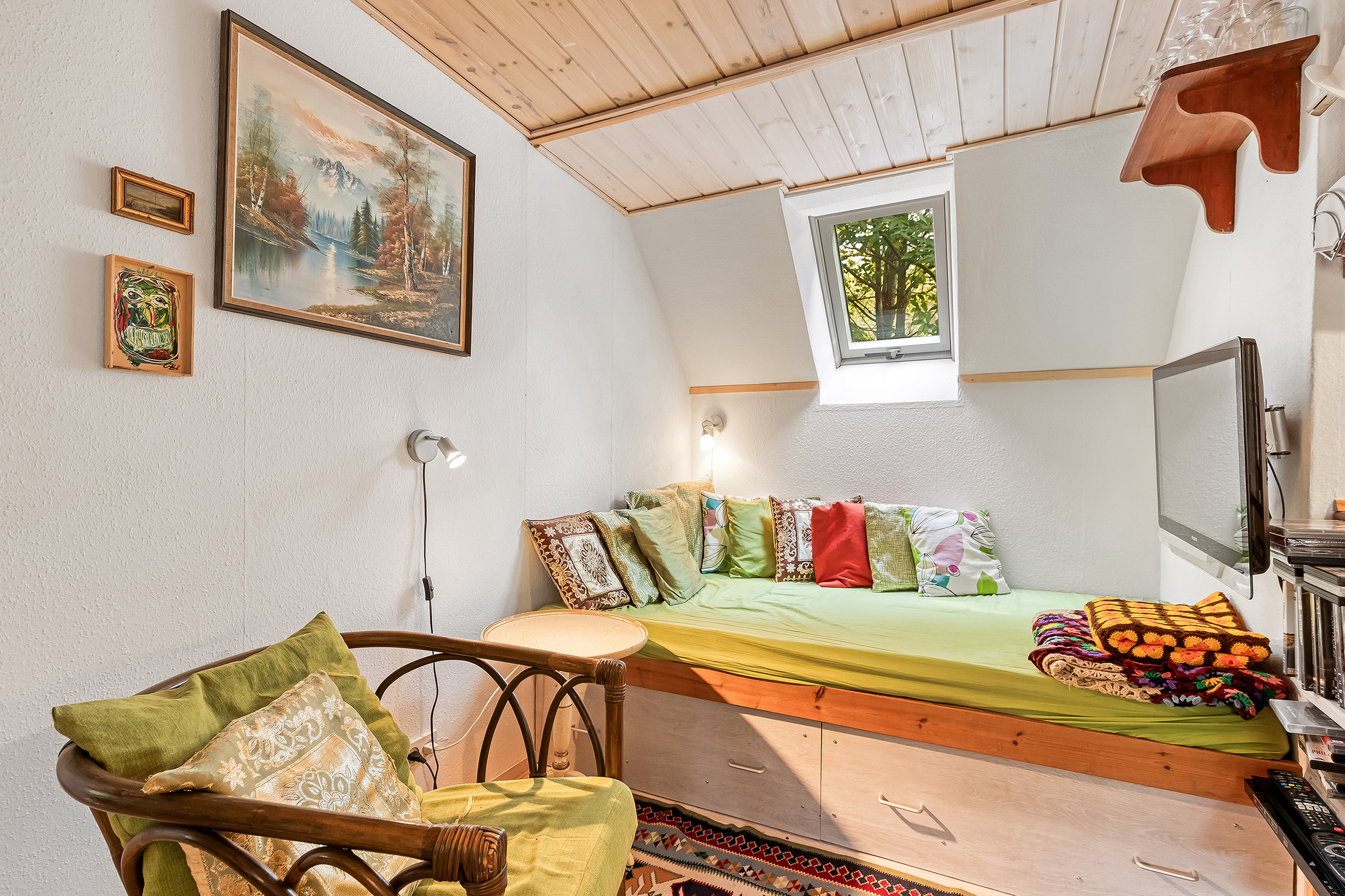 Fremhævet stue billede i fuldskærmstilstand. Billede af Gammel Kulhusvej 76, Skoven, 3630 Jægerspris