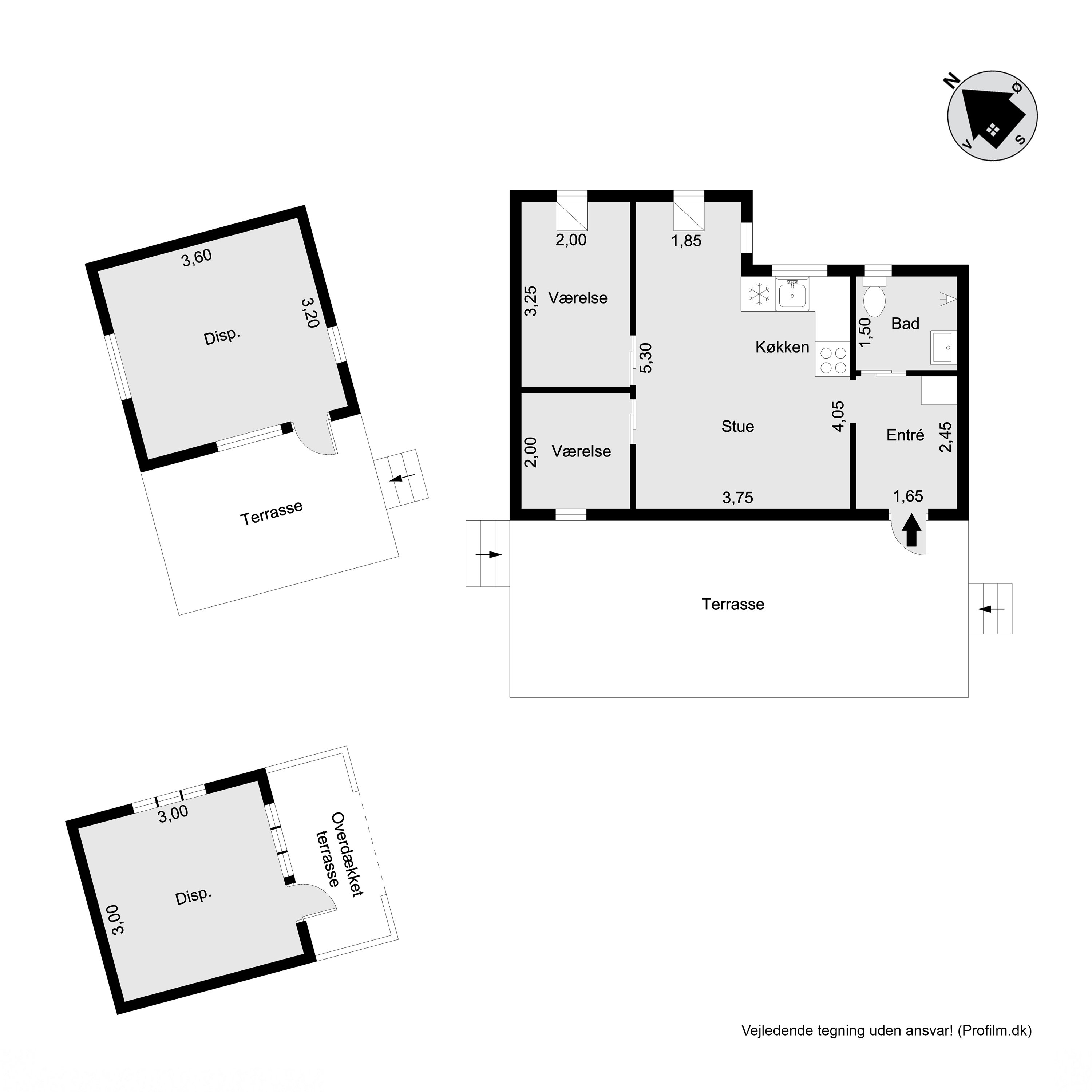 Plantegninger billede af Gammel Kulhusvej 76, Skoven, 3630 Jægerspris