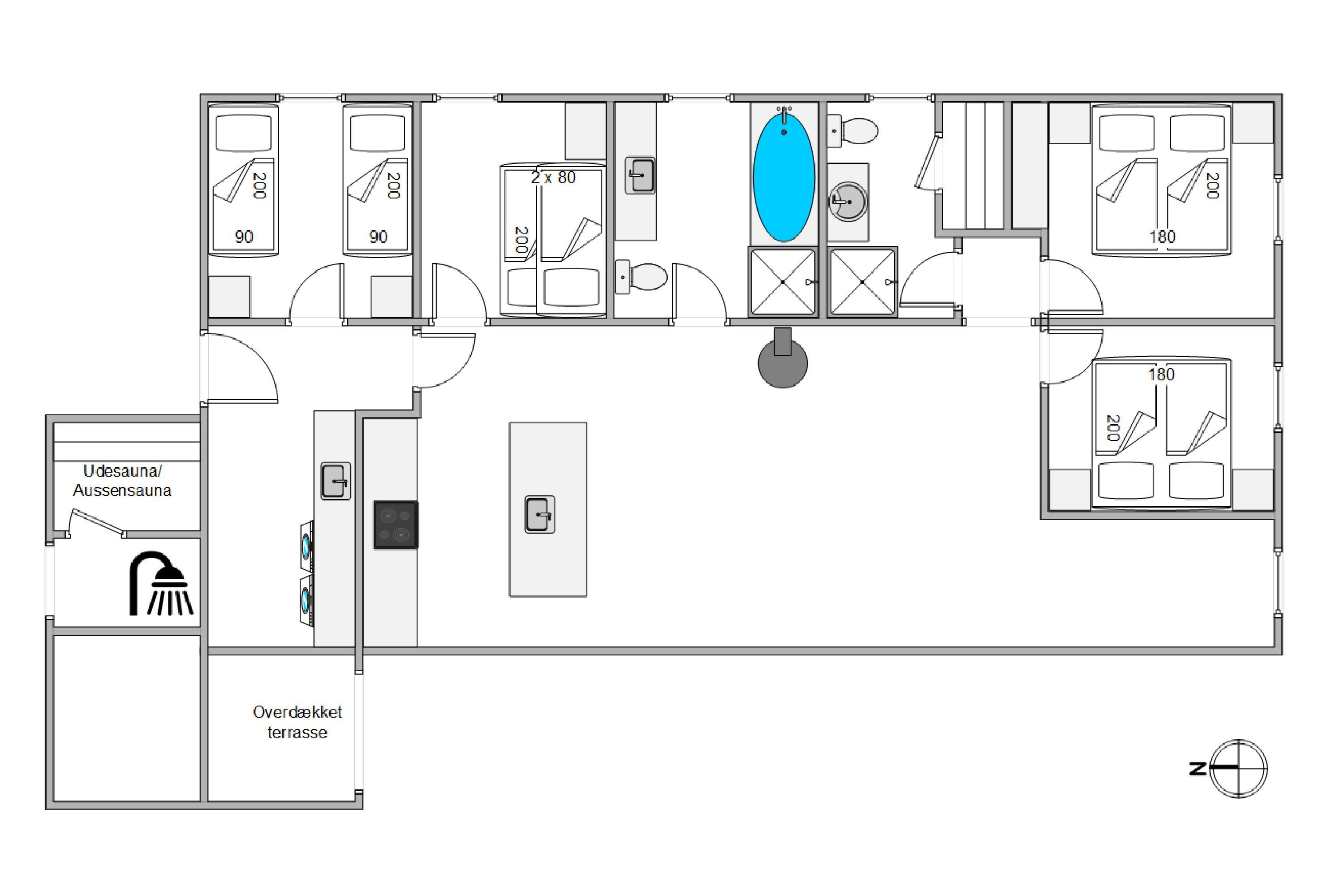 Plantegninger billede af Fyrmarken 179, Nr Lyngvig, 6960 Hvide Sande