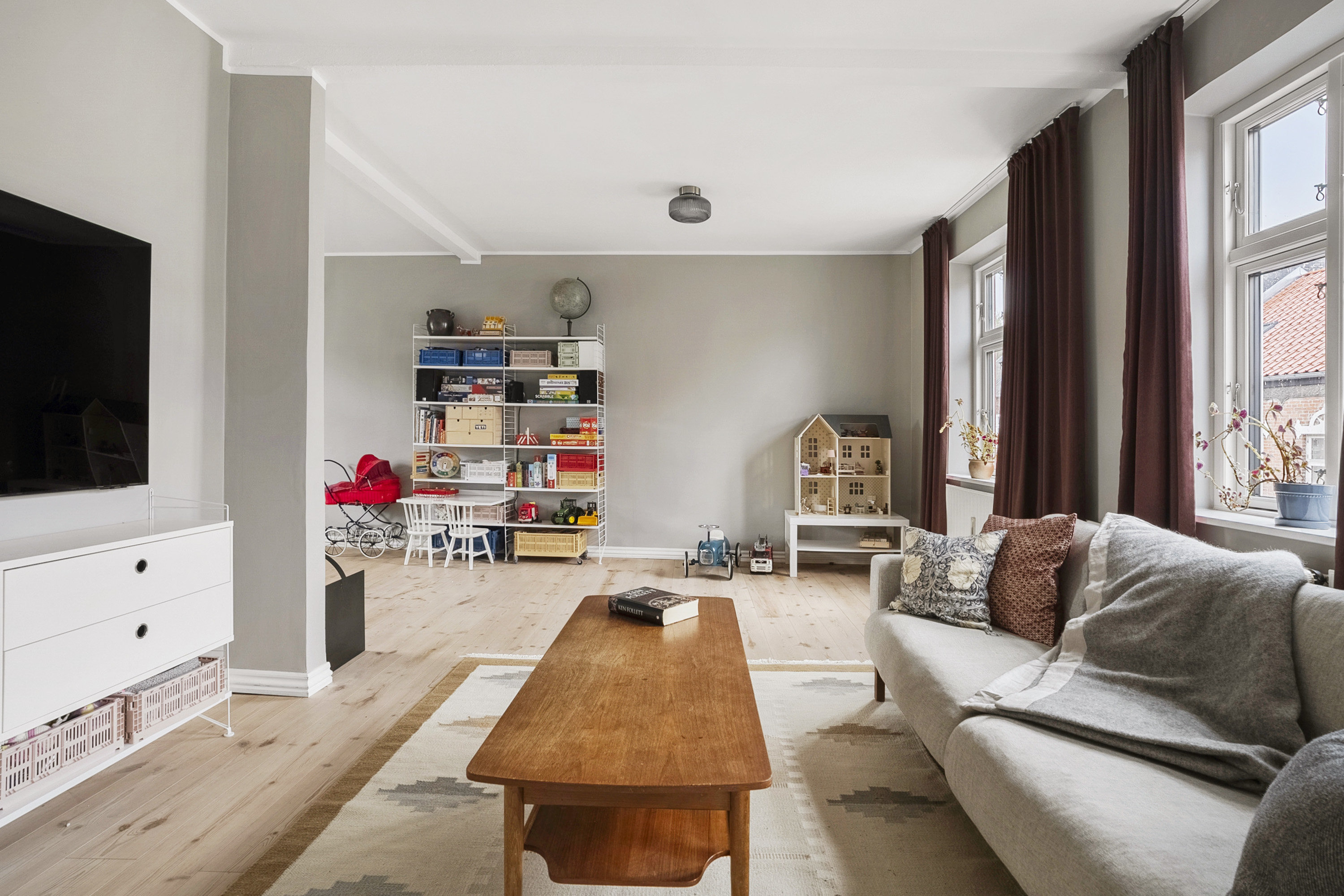 Fremhævet stue billede i fuldskærmstilstand. Billede af Emil Bojsens Gade 92, 8700 Horsens