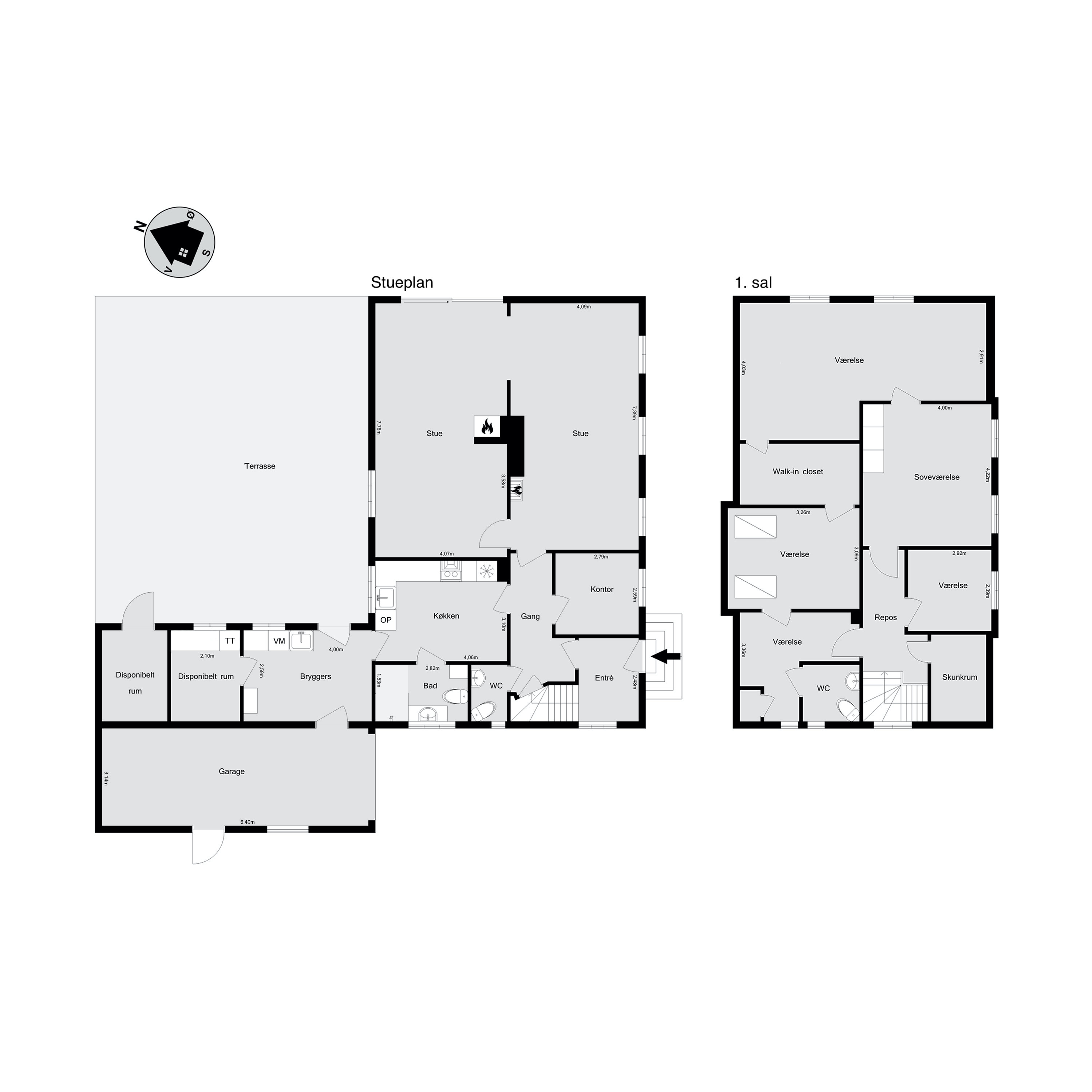 Plantegninger billede af Kirkegade 4, Gårslev, 7080 Børkop