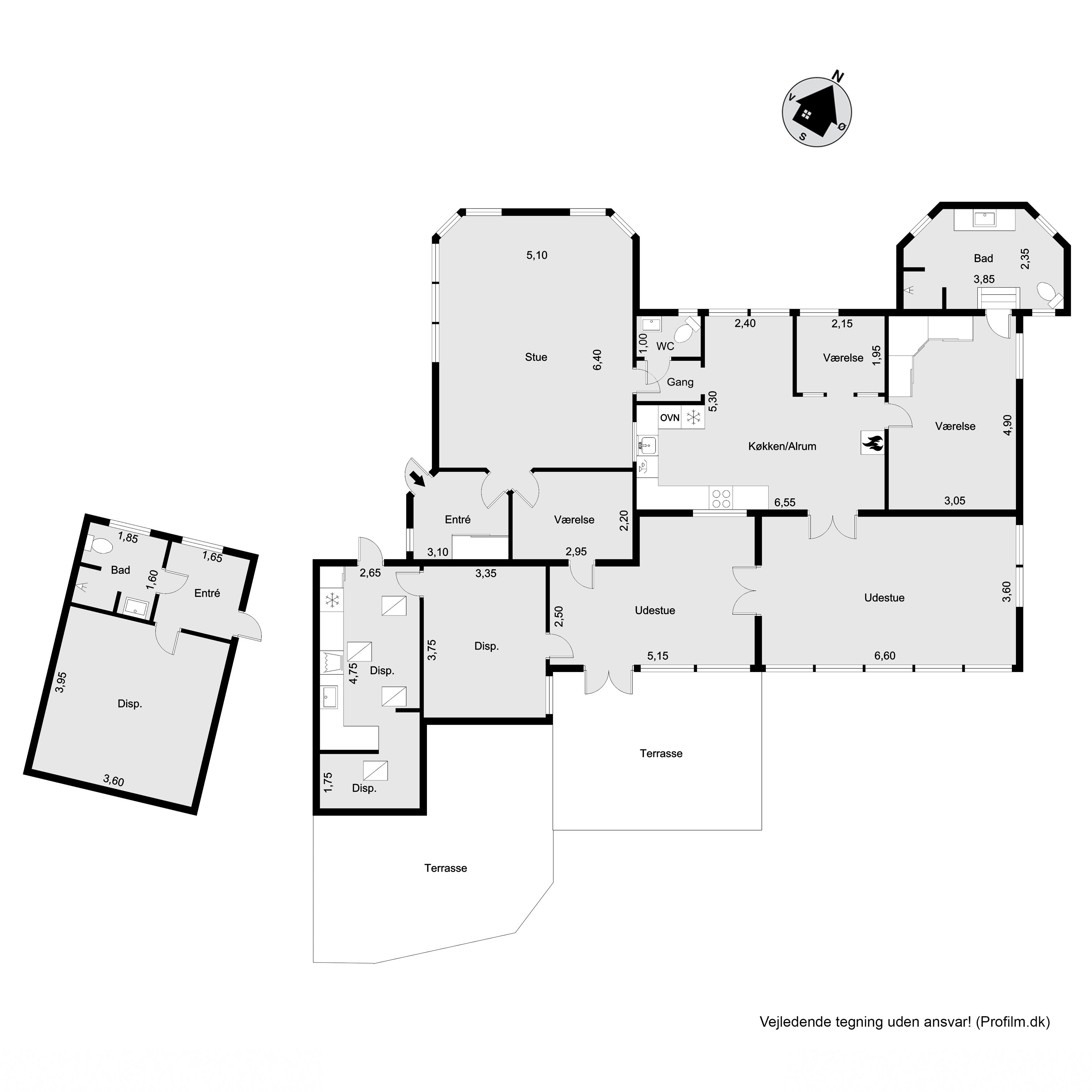 Plantegninger billede af Hanekammen 14, 3210 Vejby