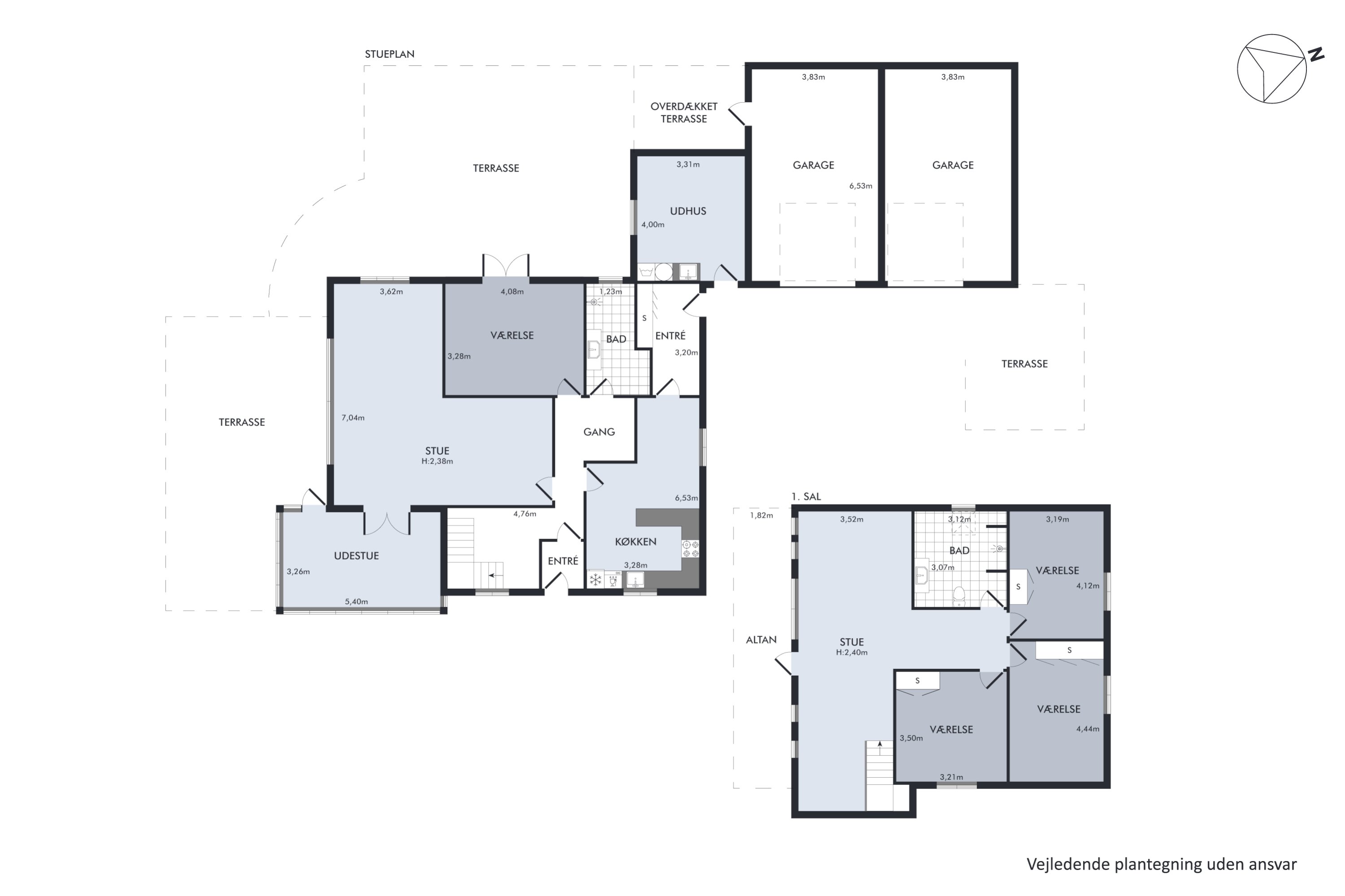 Plantegninger billede af Nr. Søbyvej 1, Grønkær, 7850 Stoholm Jyll