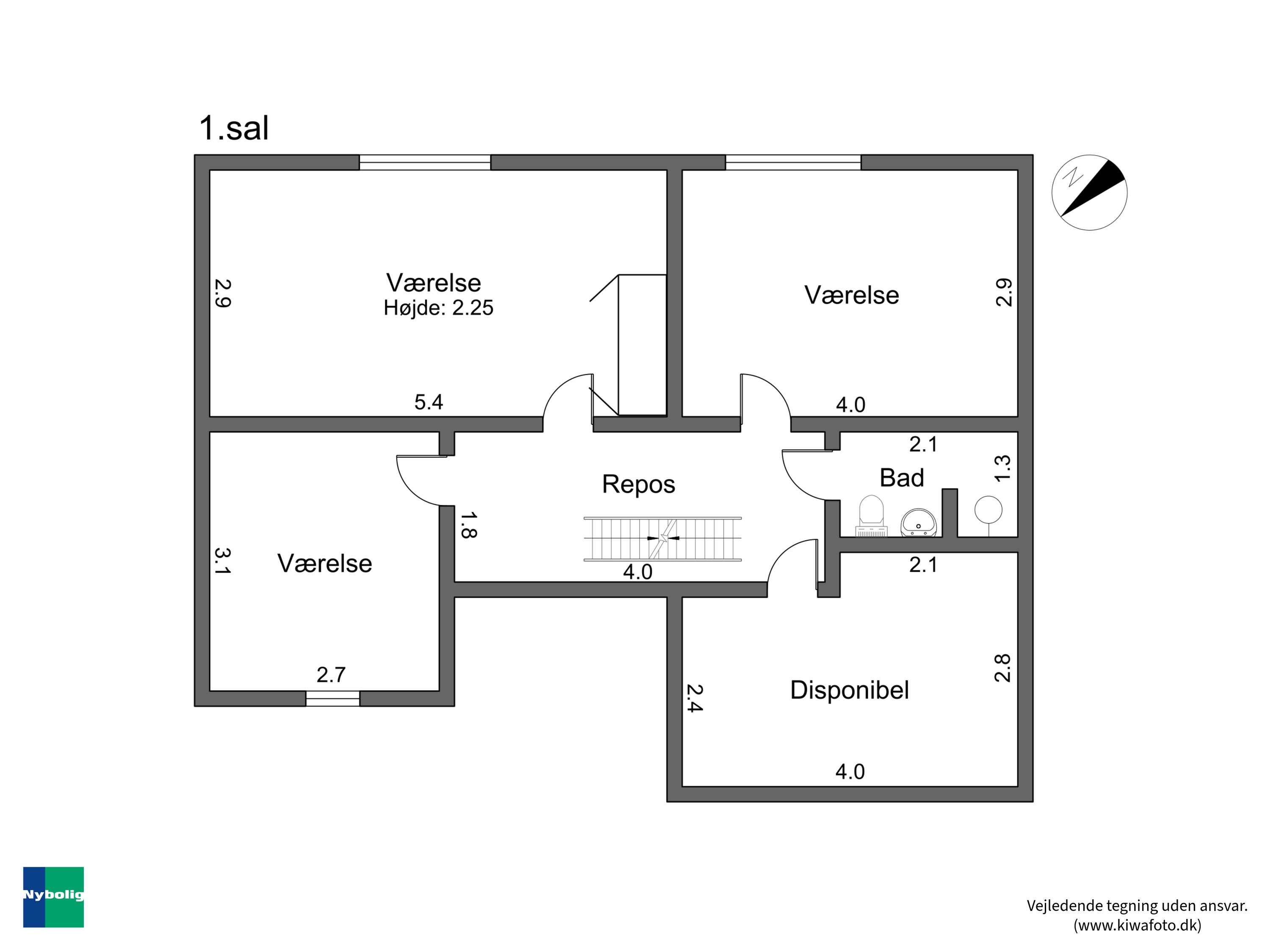 Plantegninger billede af Bispevænget 18, 4930 Maribo