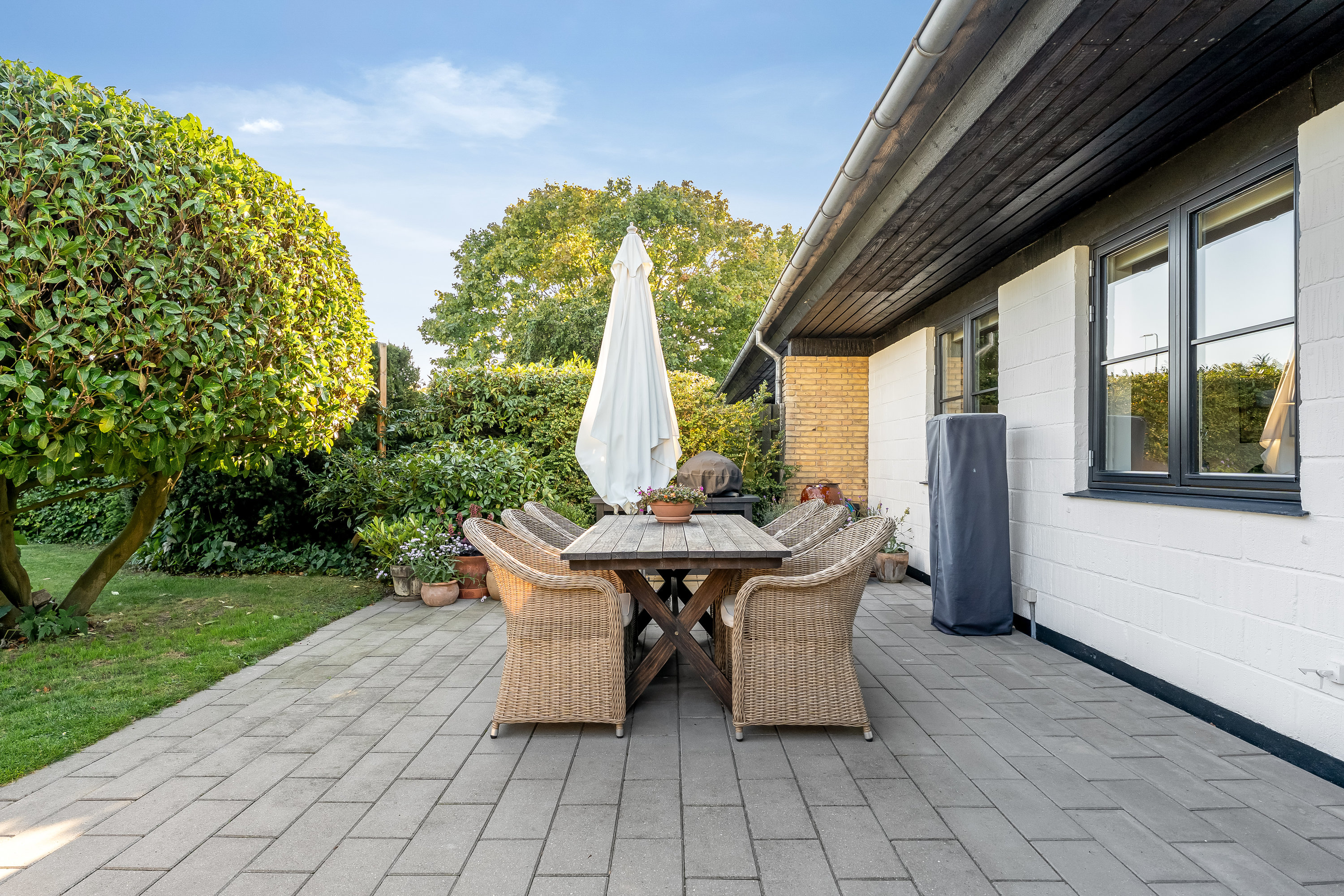 Fremhævet terrasse billede i fuldskærmstilstand. Billede af Bispevænget 18, 4930 Maribo