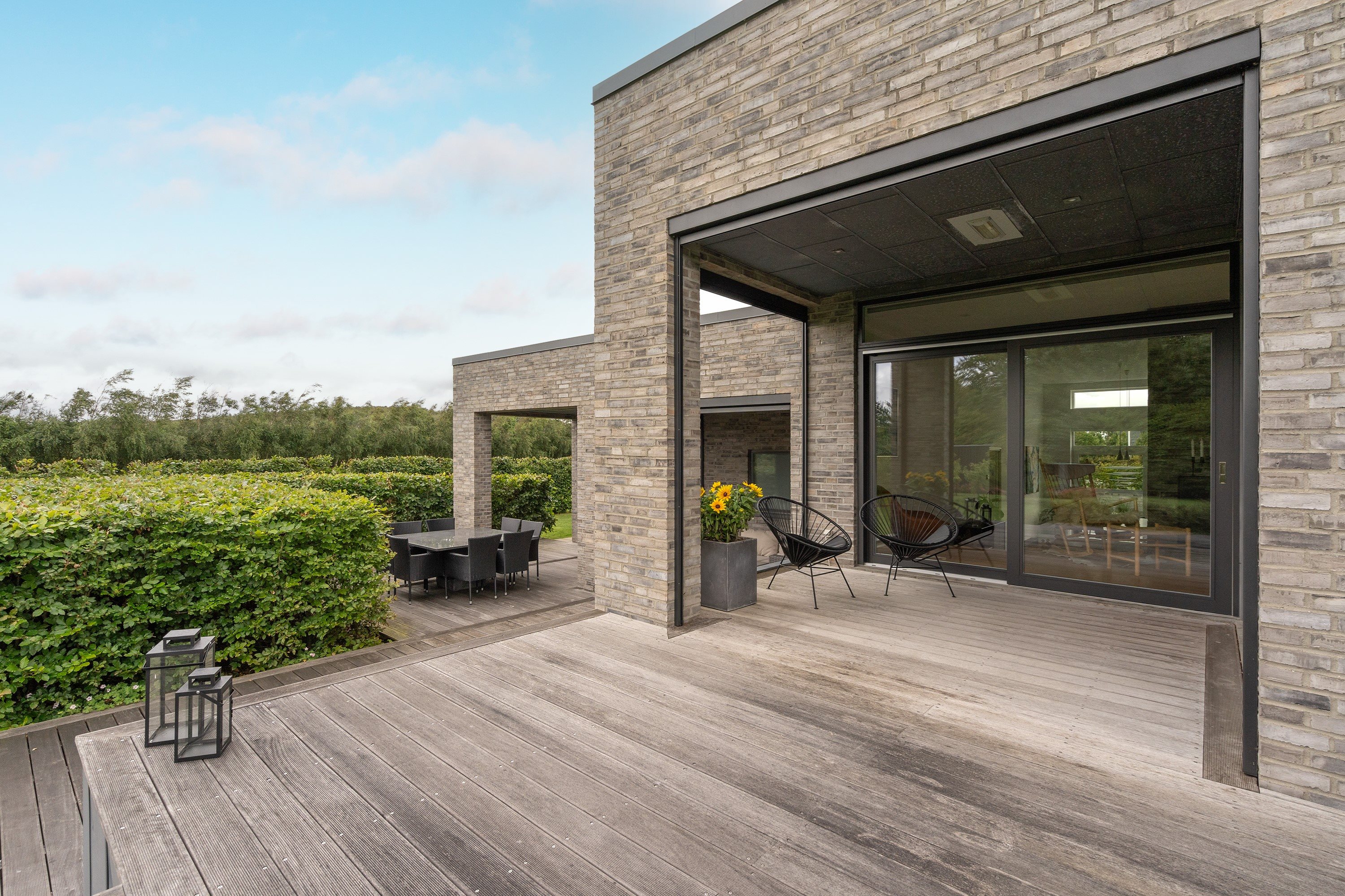 Fremhævet terrasse billede i fuldskærmstilstand. Billede af Bjerget 25, 6800 Varde