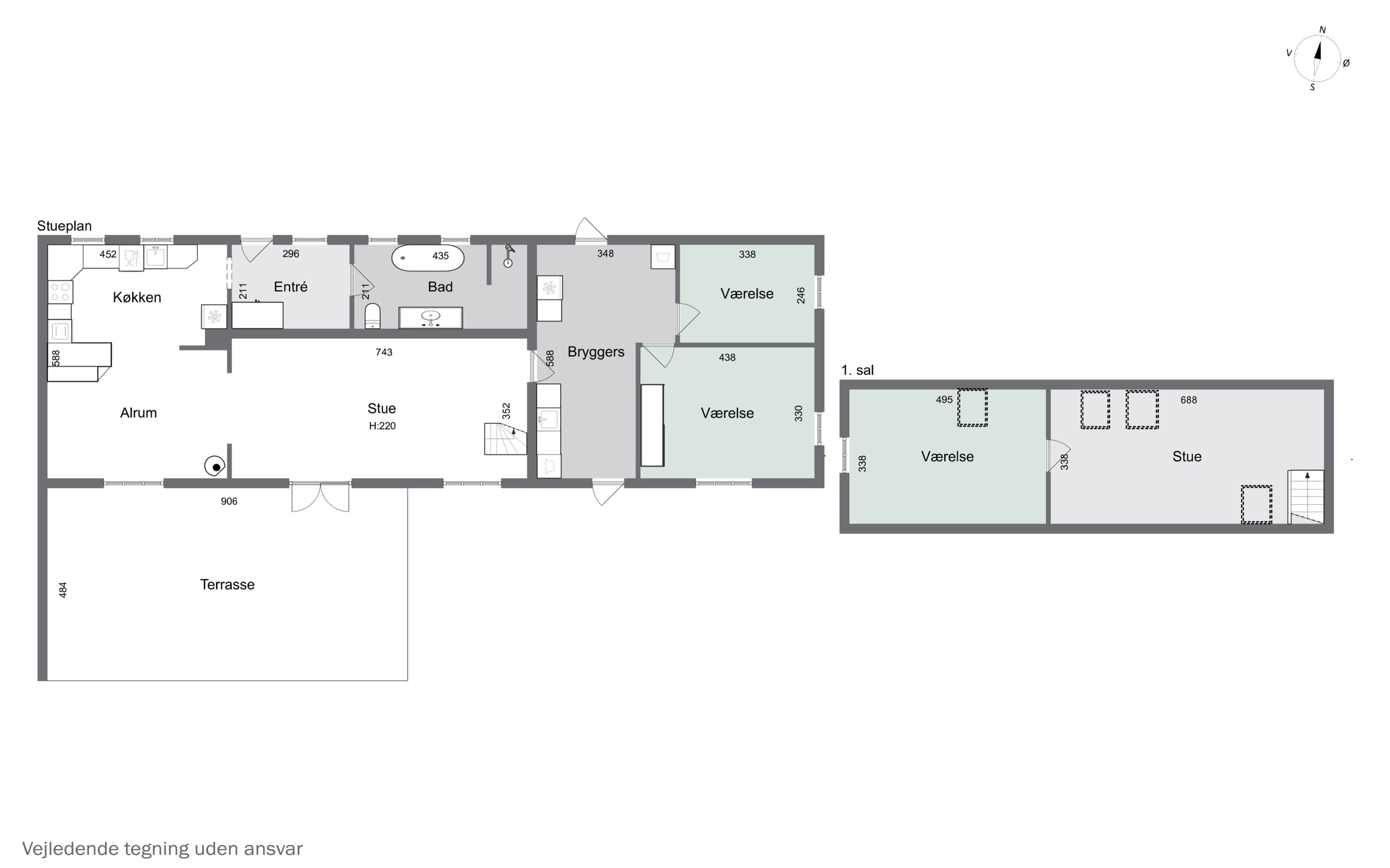 Plantegninger billede af Stokholmvej 146, 9870 Sindal