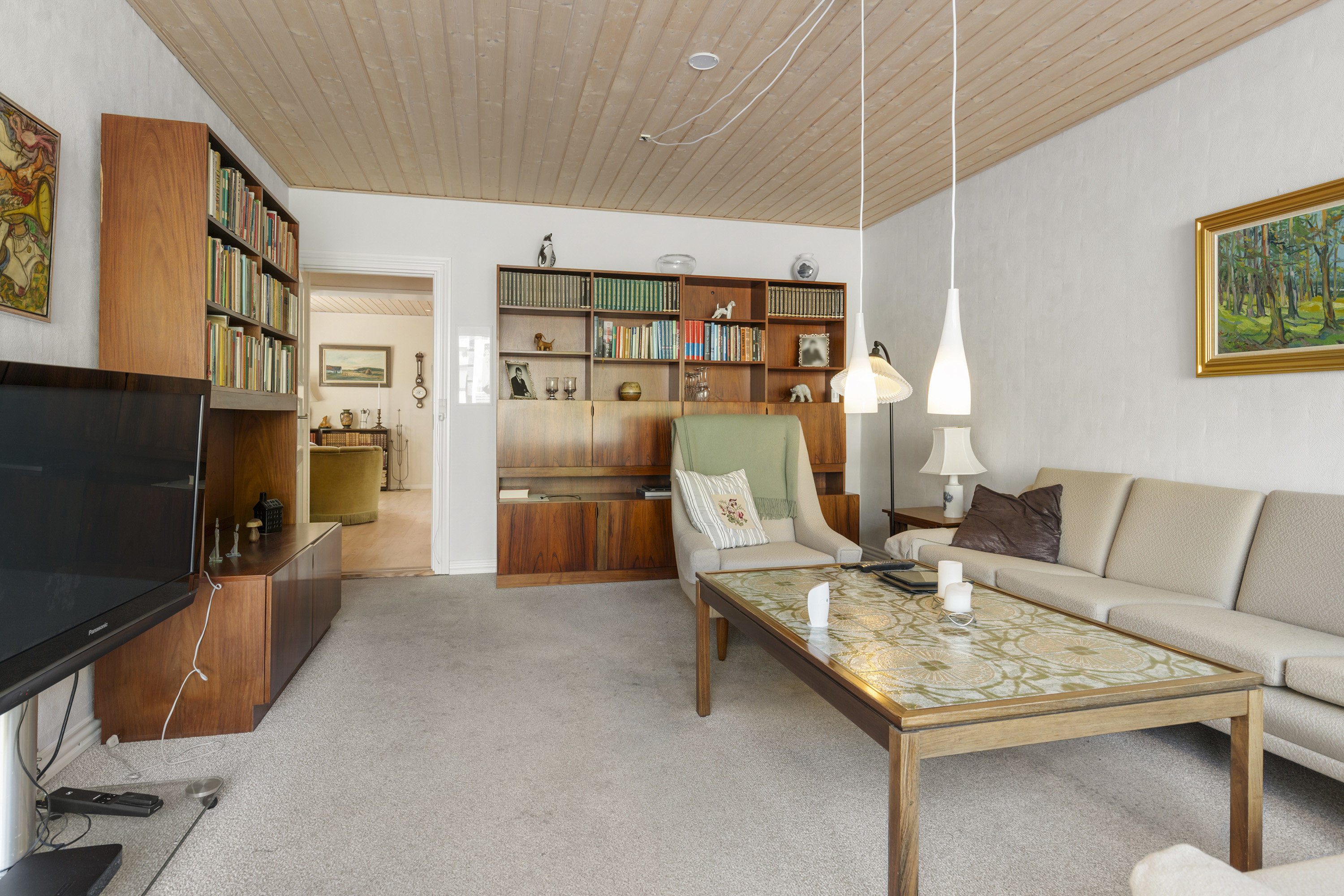 Fremhævet stue billede i fuldskærmstilstand. Billede af Park Alle 19, 9600 Aars