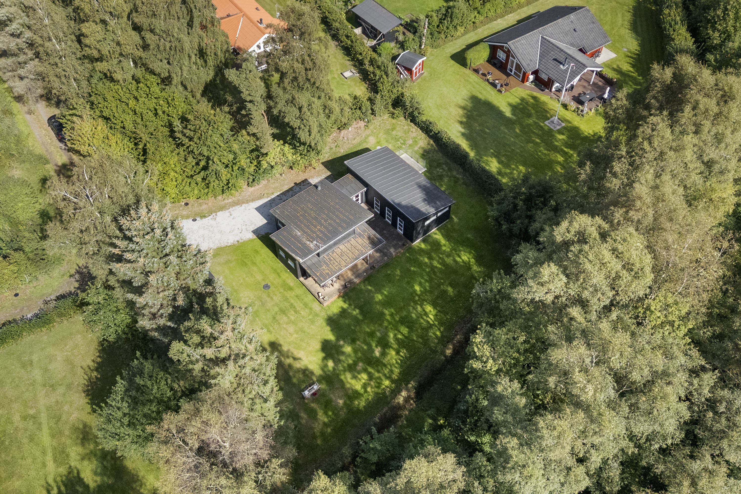 Fremhævet luftfoto billede i fuldskærmstilstand. Billede af Ramshule 46, Lovns, 9640 Farsø