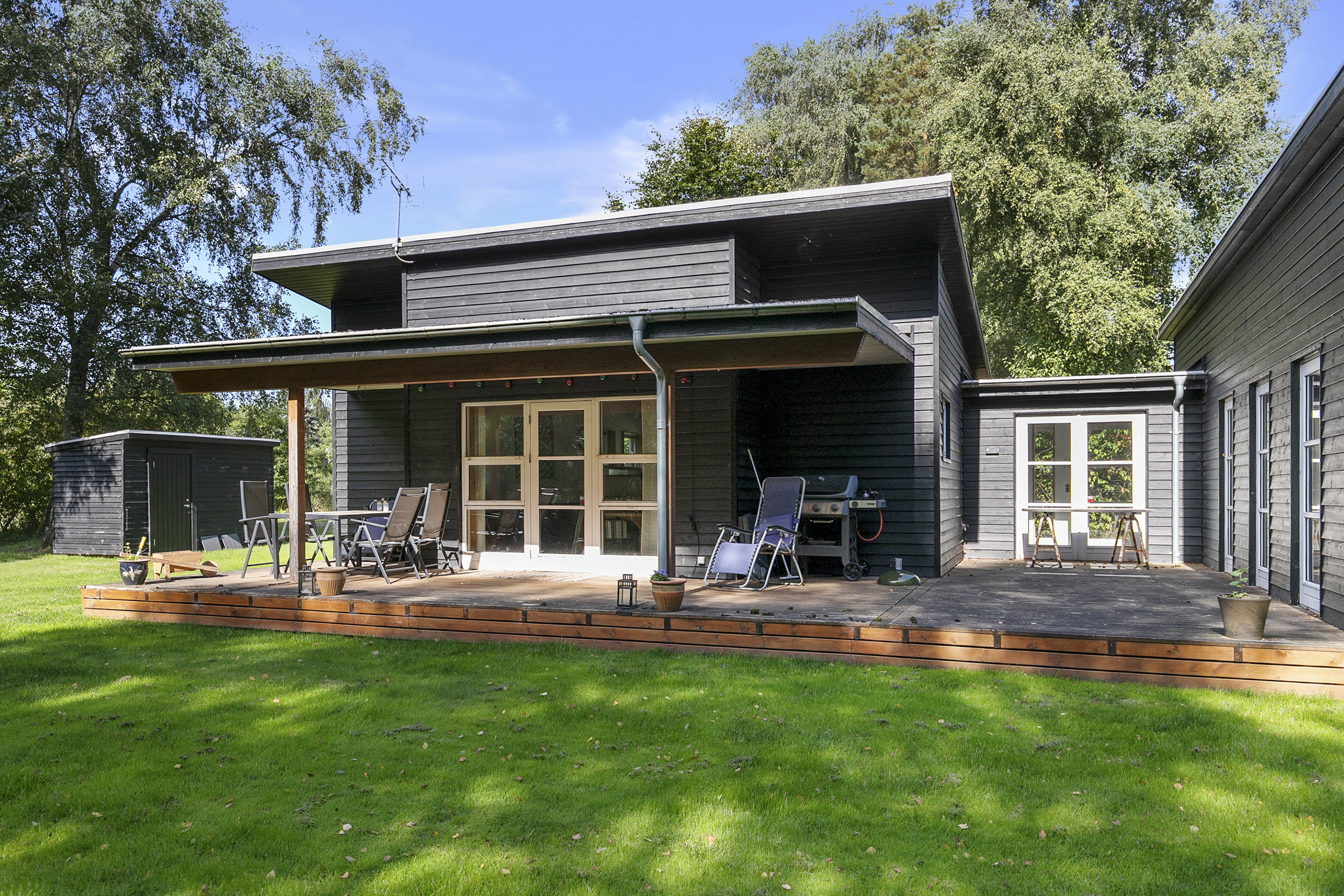 Fremhævet terrasse billede i fuldskærmstilstand. Billede af Ramshule 46, Lovns, 9640 Farsø