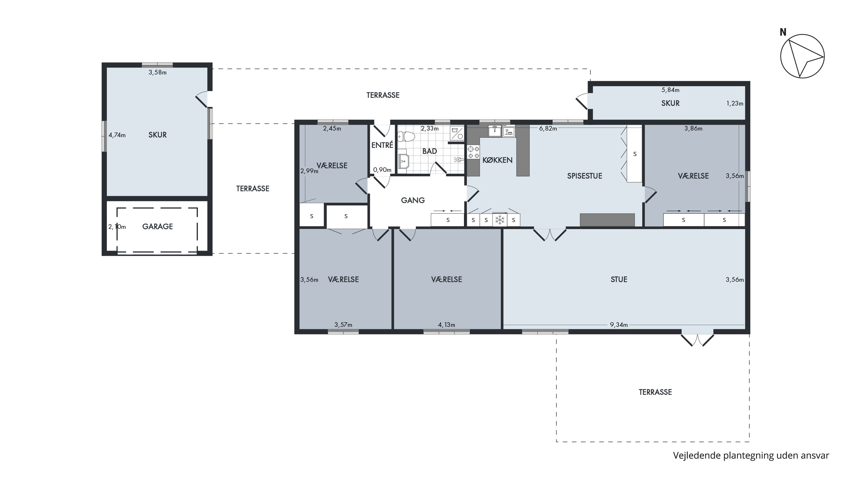 Plantegninger billede af Højvangsvej 18, Harridslev, 8930 Randers NØ
