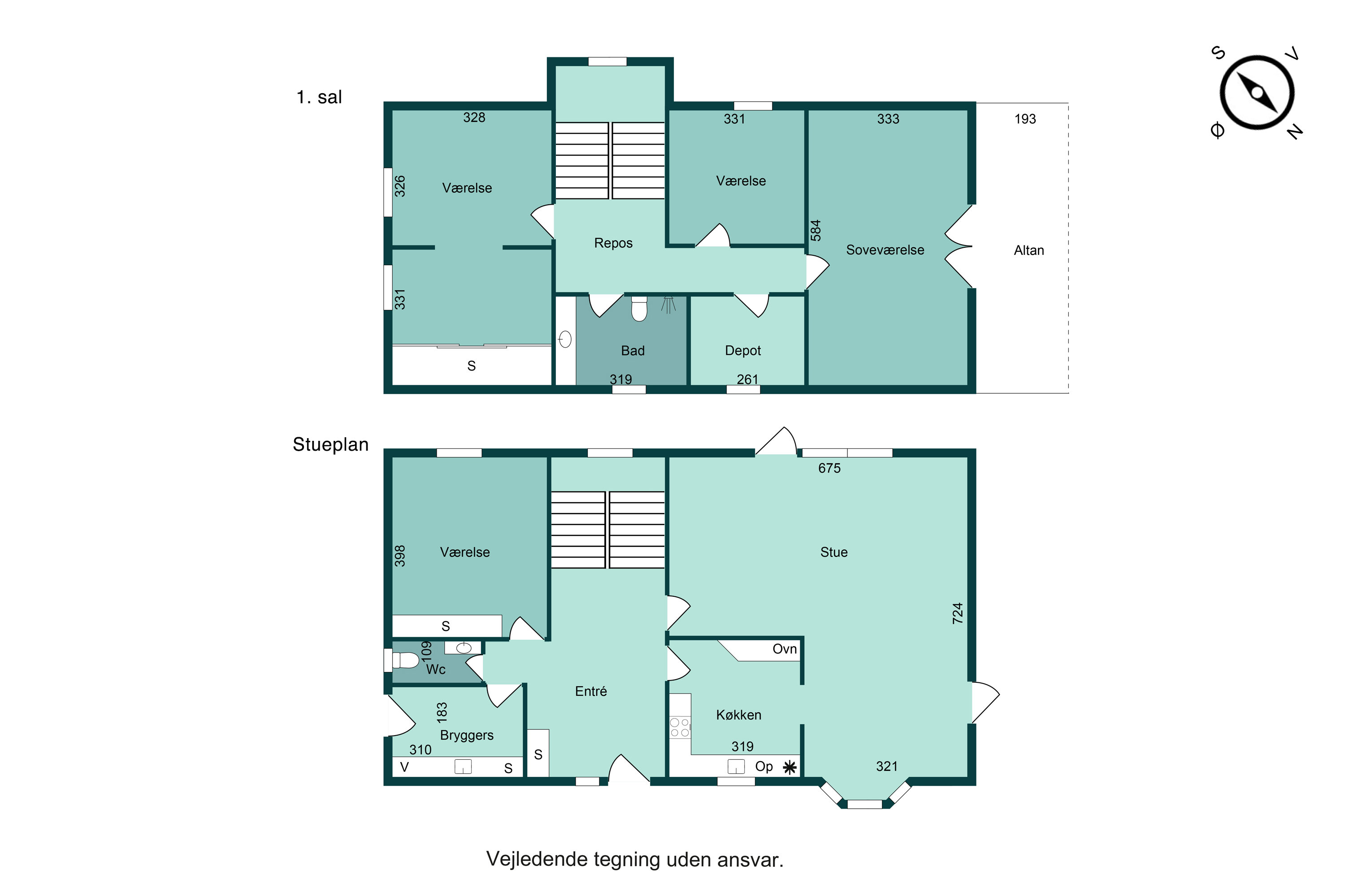 Plantegninger billede af Grønningen 8, Hornsyld, 8783 Hornsyld