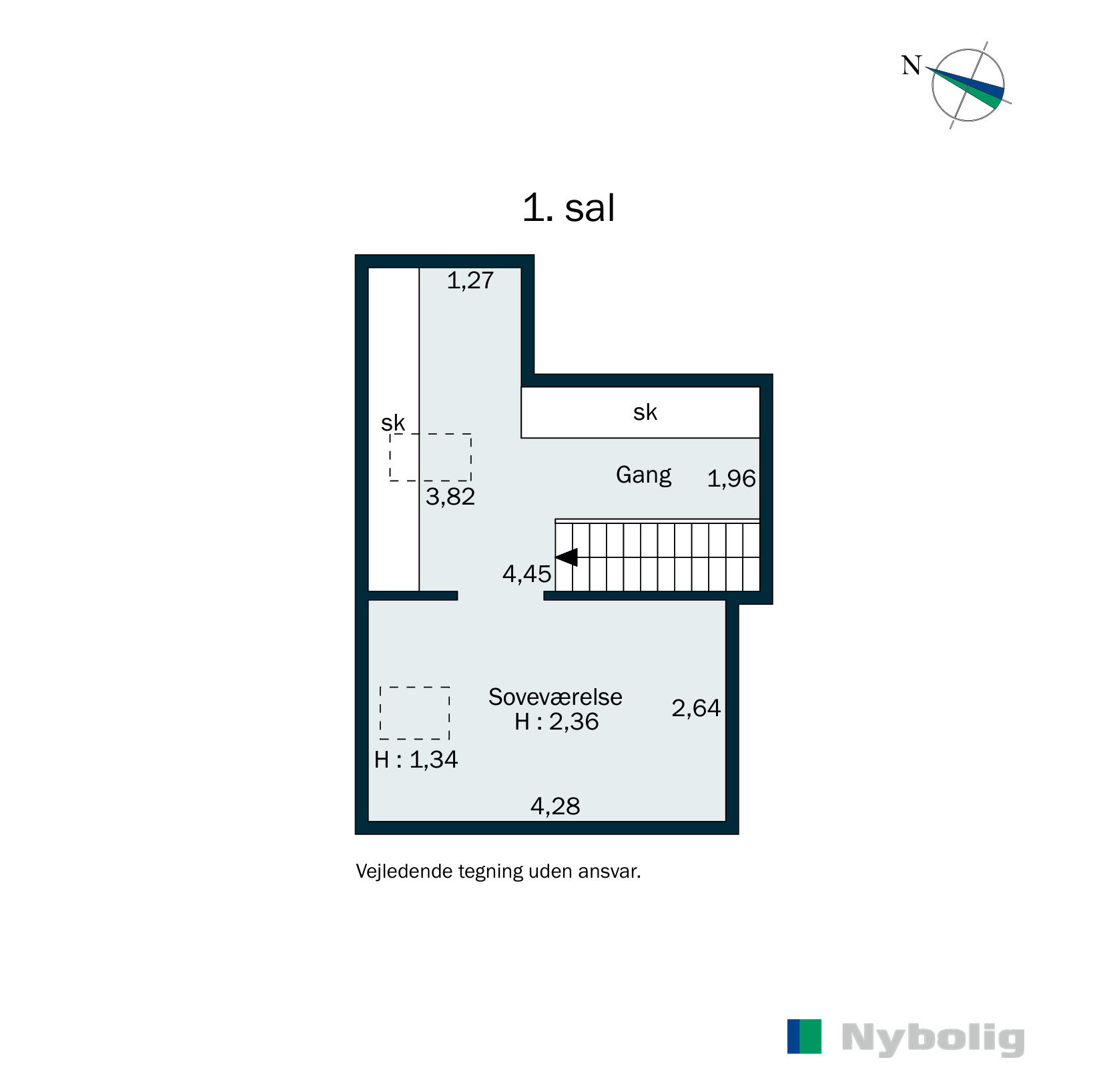Plantegninger billede af Nørrevold 11C, 1. tv., 6800 Varde