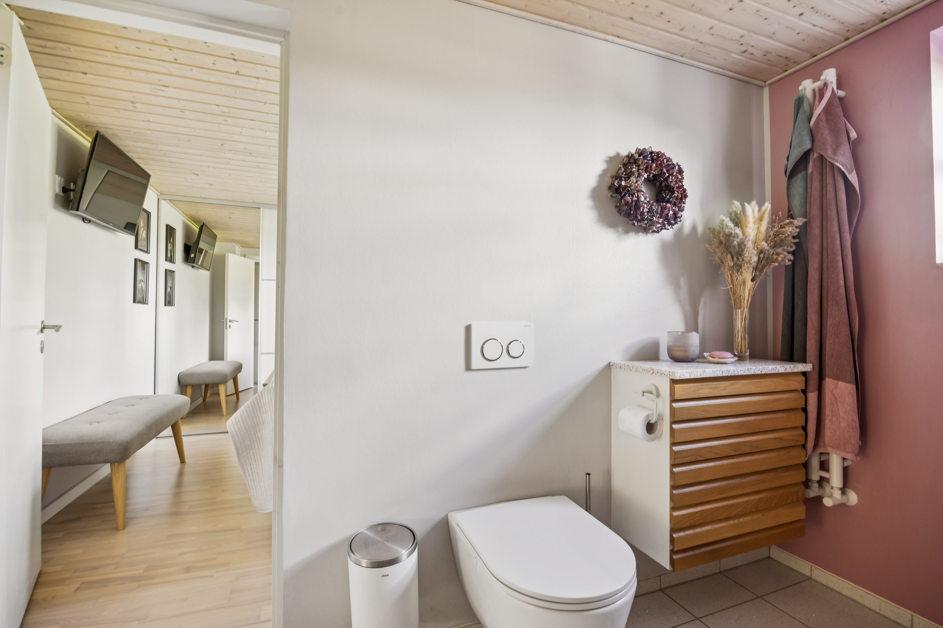 Fremhævet badeværelse billede i fuldskærmstilstand. Billede af Blåkildevej 25, 9510 Arden