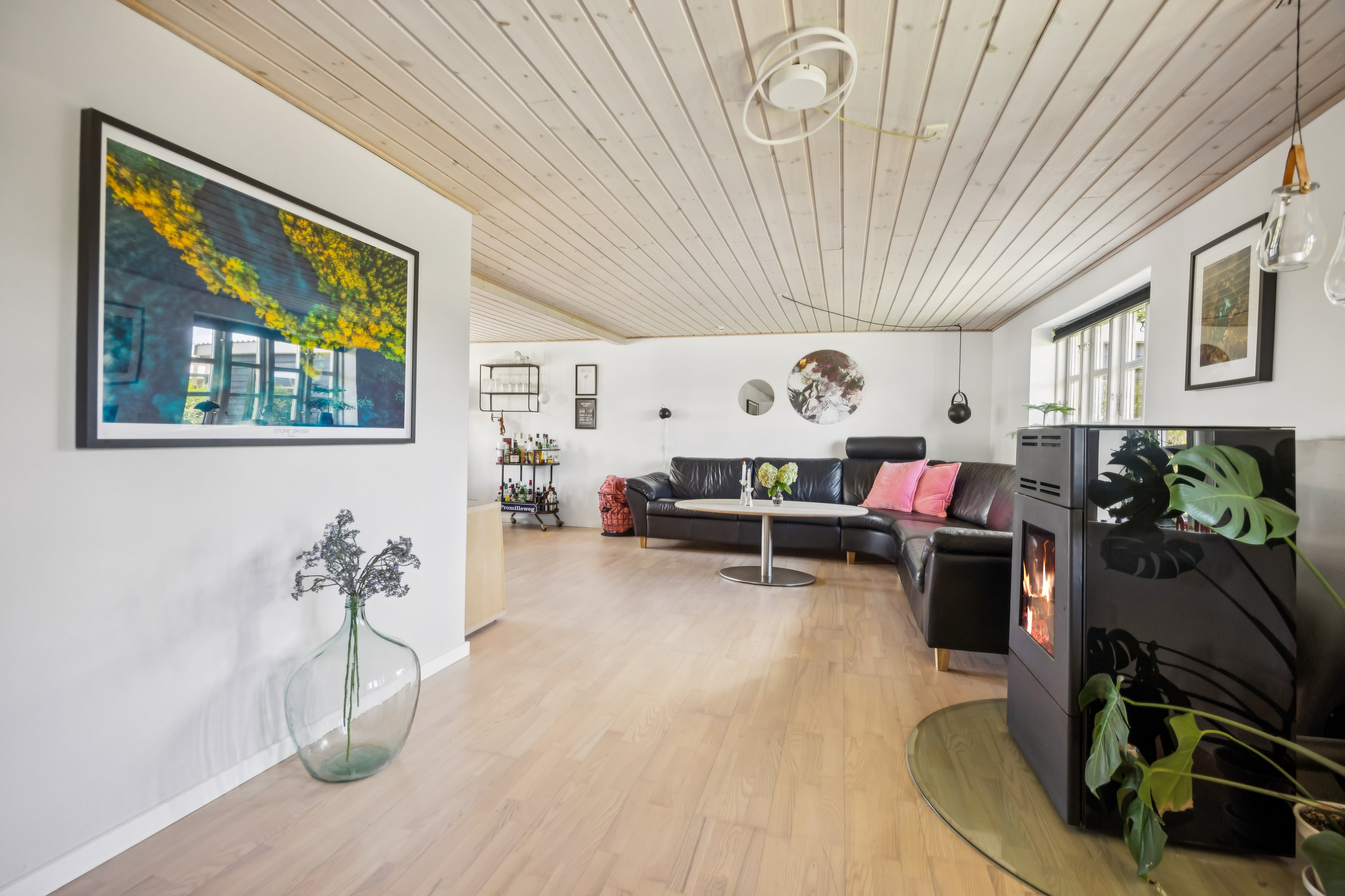 Fremhævet stue billede i fuldskærmstilstand. Billede af Blåkildevej 25, 9510 Arden