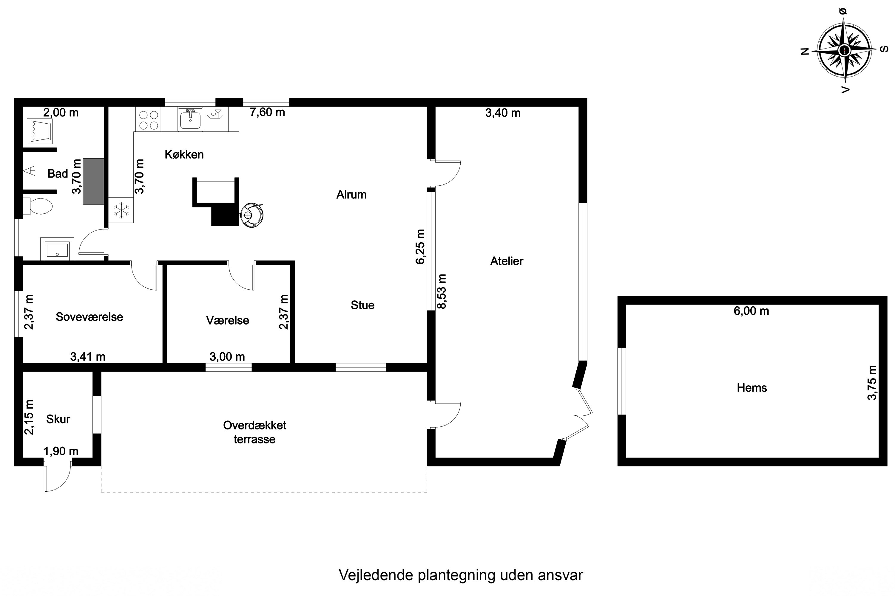 Plantegninger billede af Ø.Strandløkkevej 3, 5300 Kerteminde