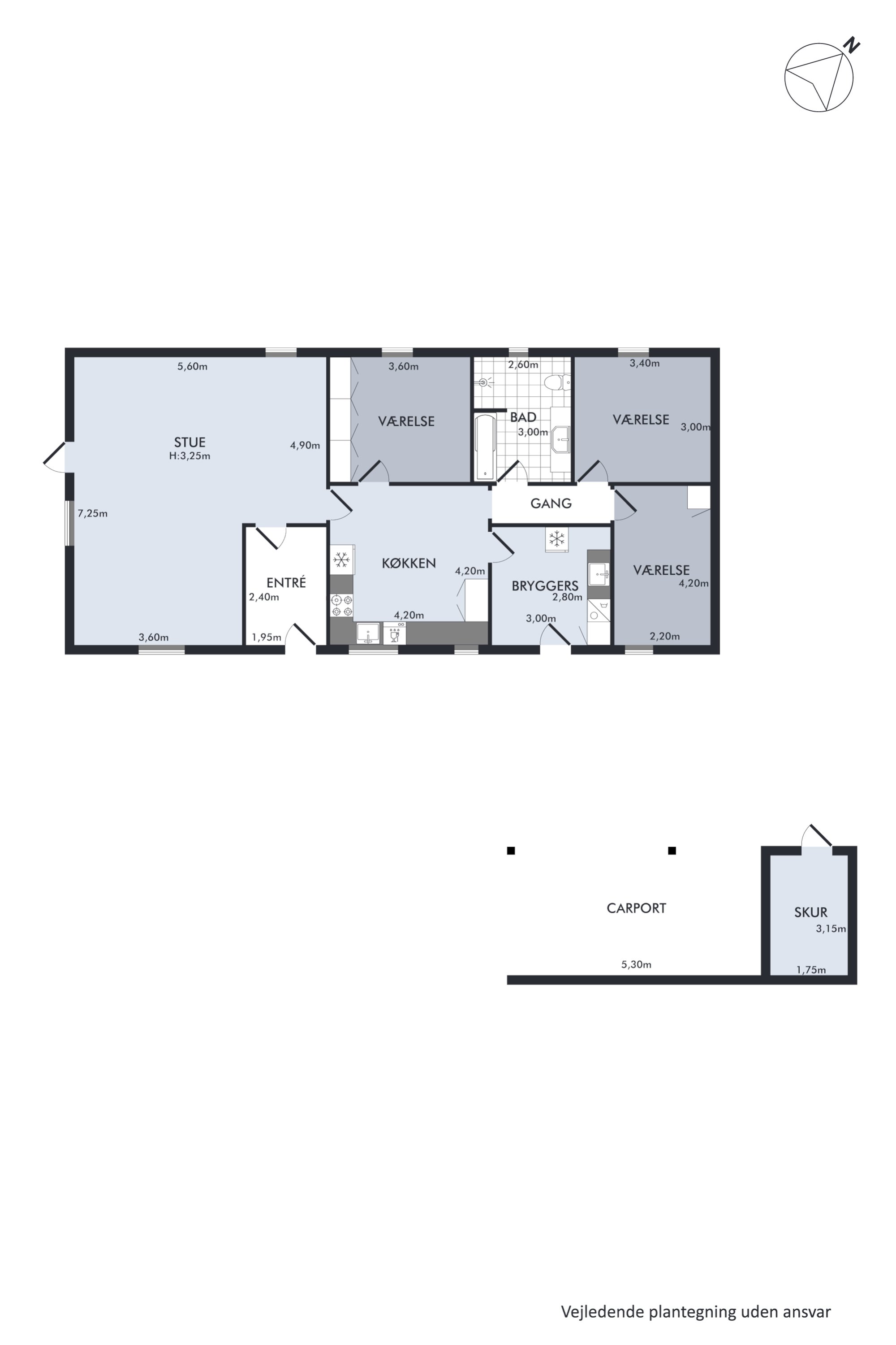 Plantegninger billede af Nørregade 16, Vellev, 8860 Ulstrup