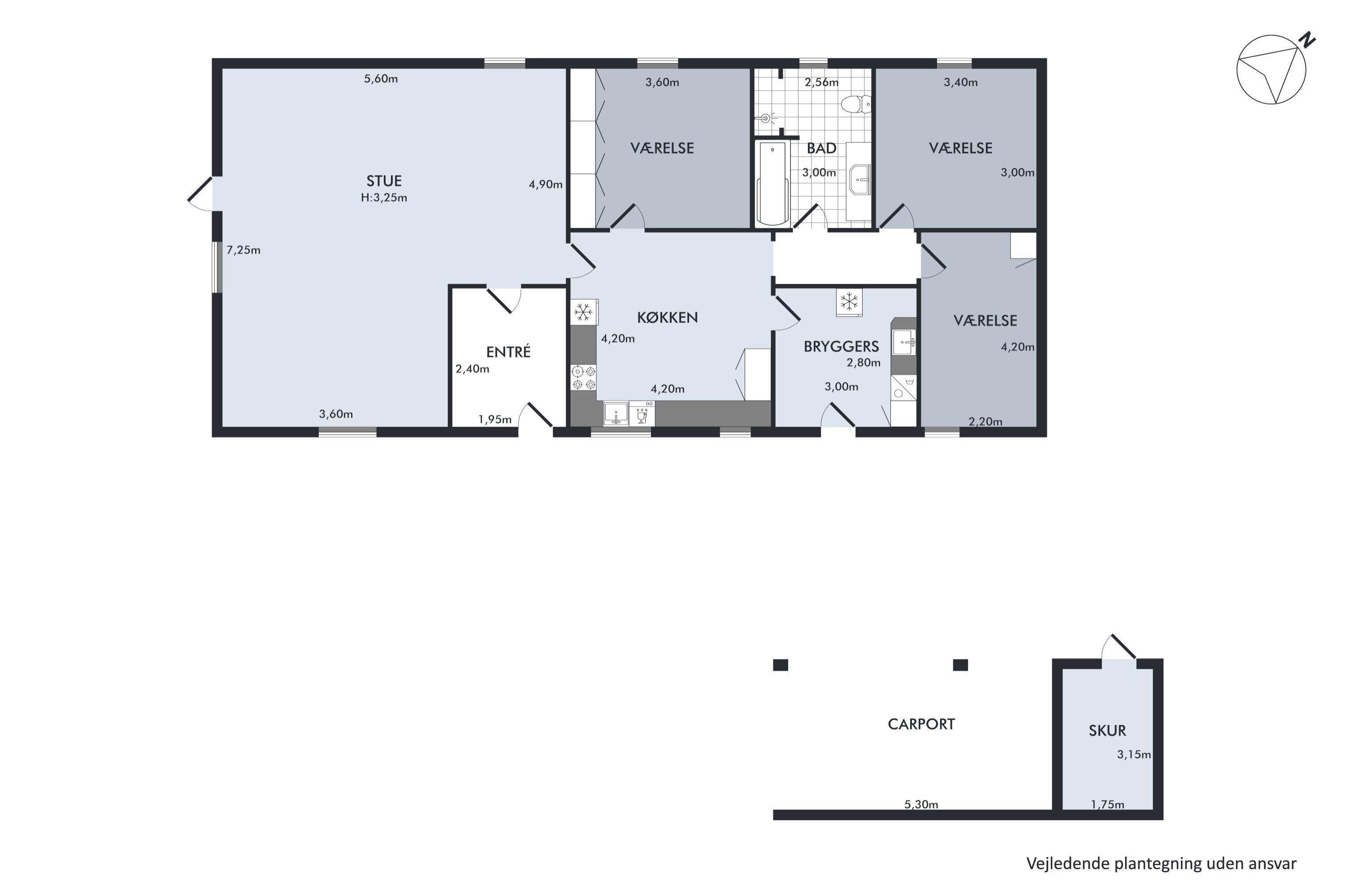 Plantegninger billede af Nørregade 16, Vellev, 8860 Ulstrup