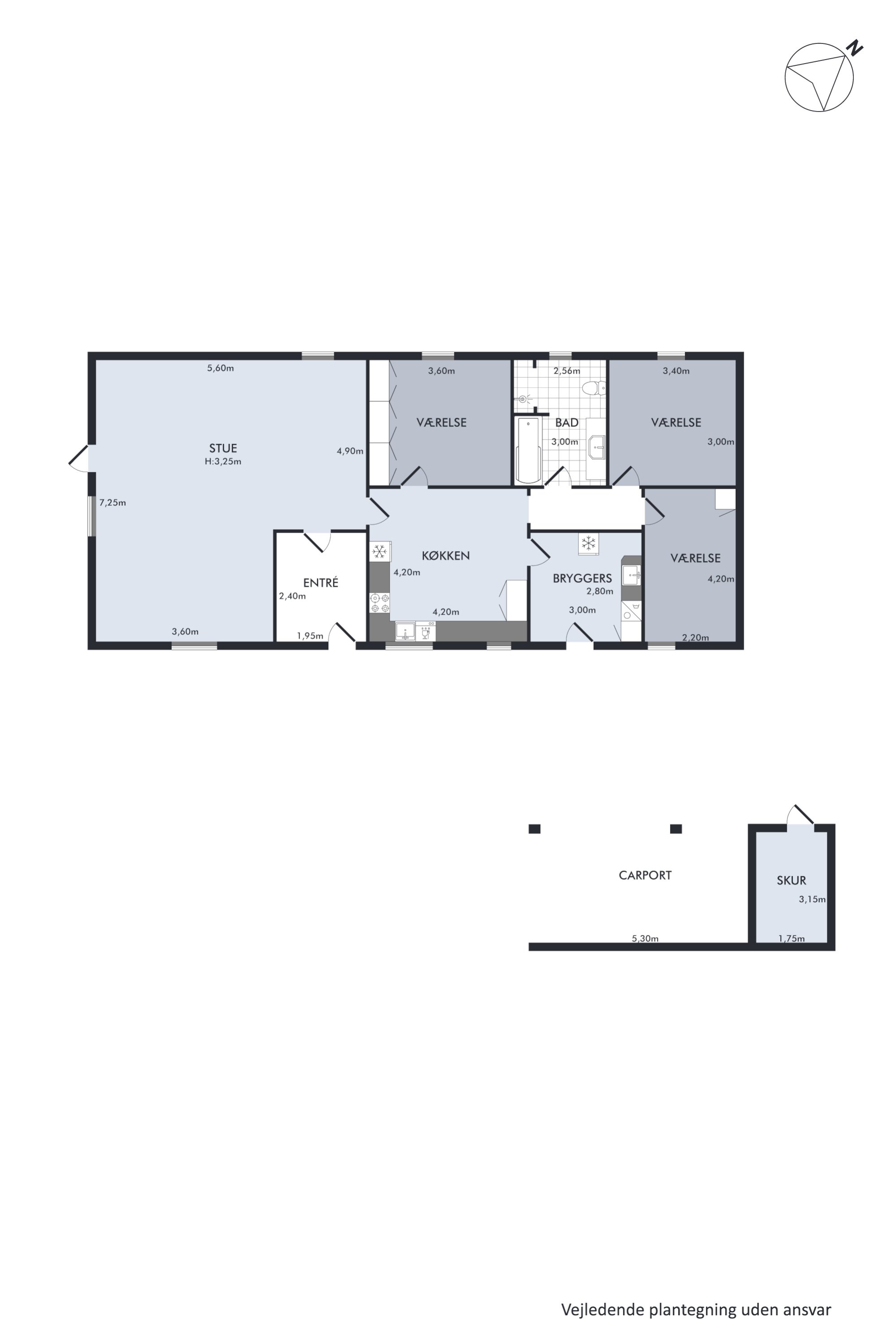Plantegninger billede af Nørregade 16, Vellev, 8860 Ulstrup