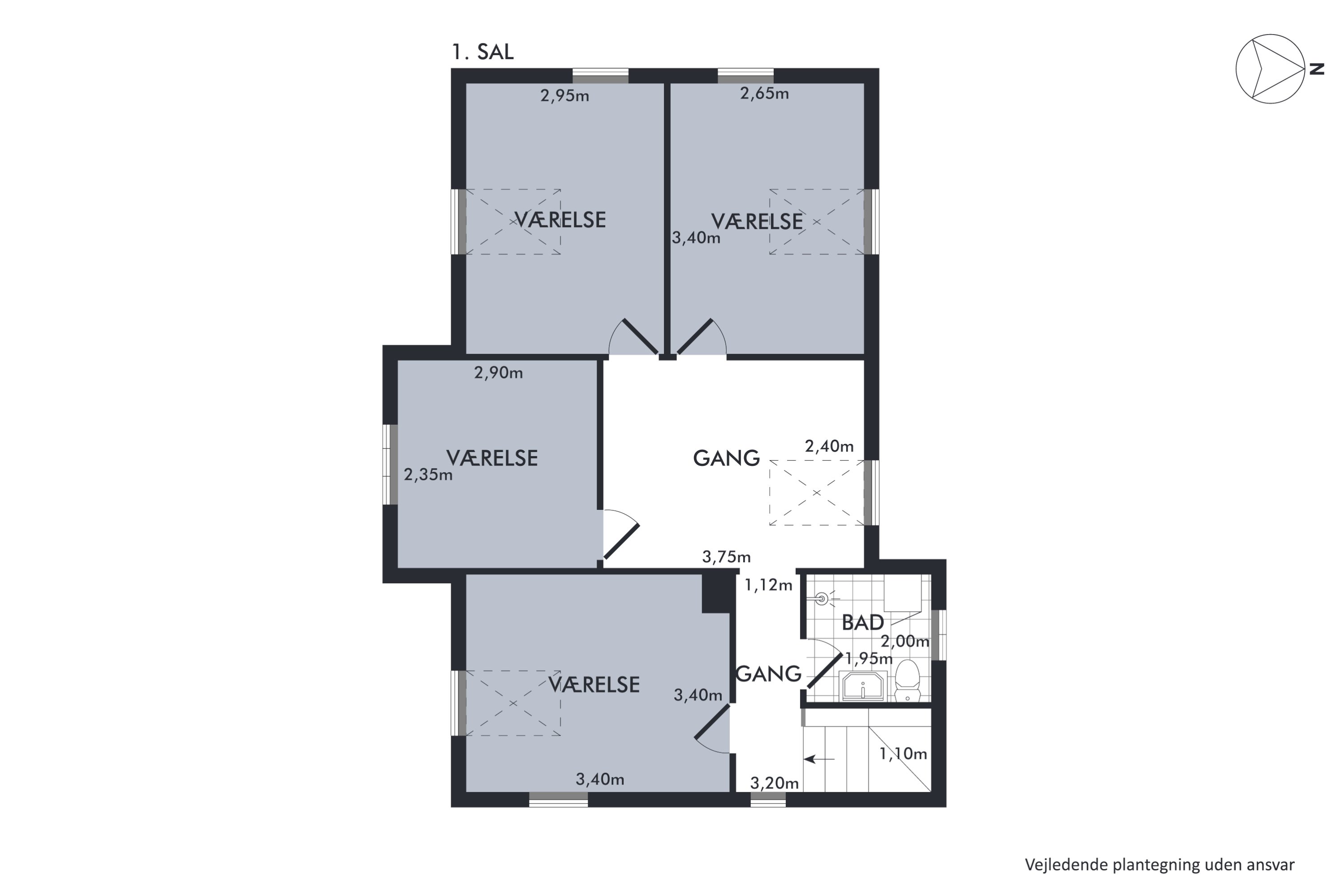 Plantegninger billede af Bytoften 3, Over Fussing, 8920 Randers NV