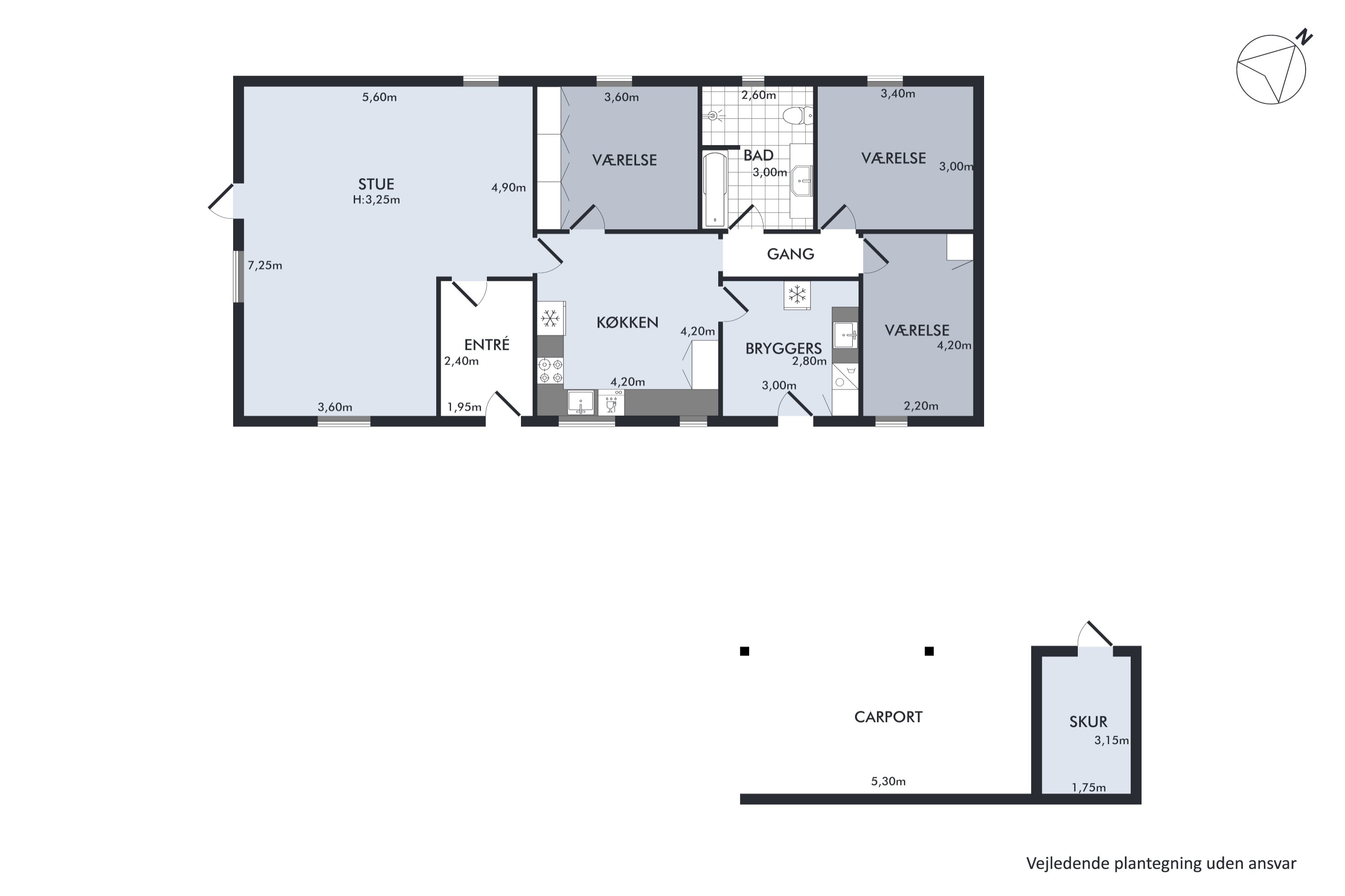 Plantegninger billede af Nørregade 16, Vellev, 8860 Ulstrup