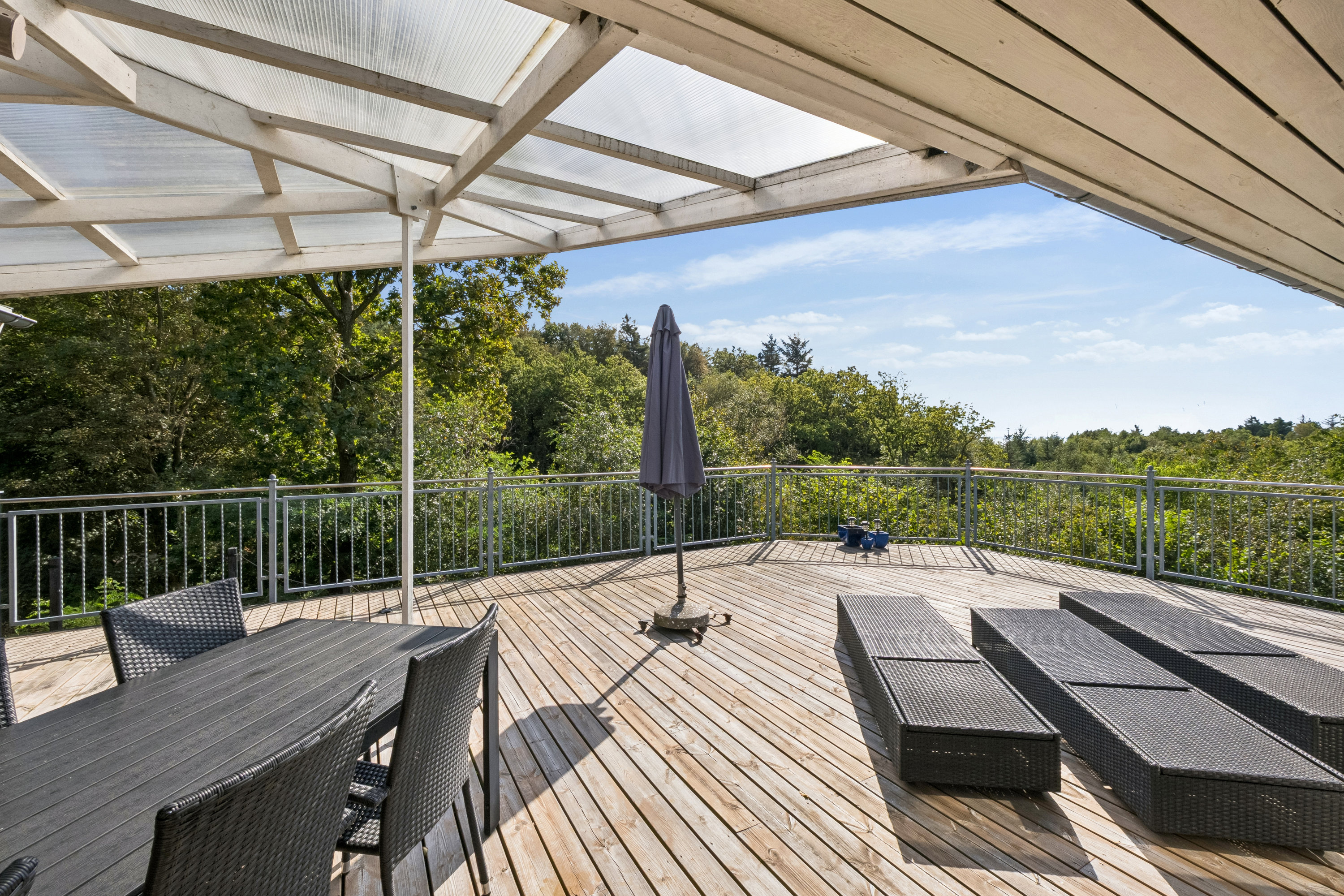 Fremhævet terrasse billede i fuldskærmstilstand. Billede af Normannsvej 17, Ø Hærup, 7860 Spøttrup