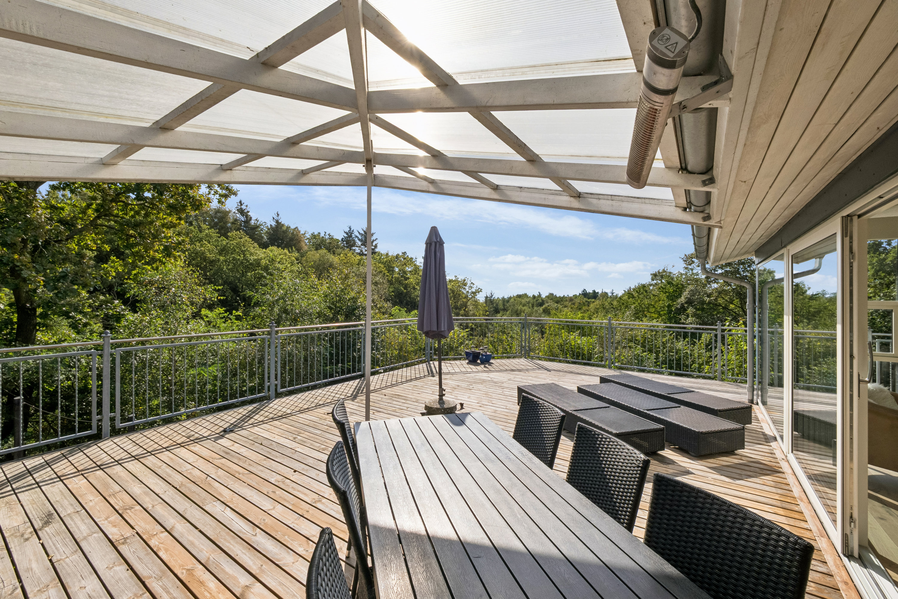 Fremhævet terrasse billede i fuldskærmstilstand. Billede af Normannsvej 17, Ø Hærup, 7860 Spøttrup