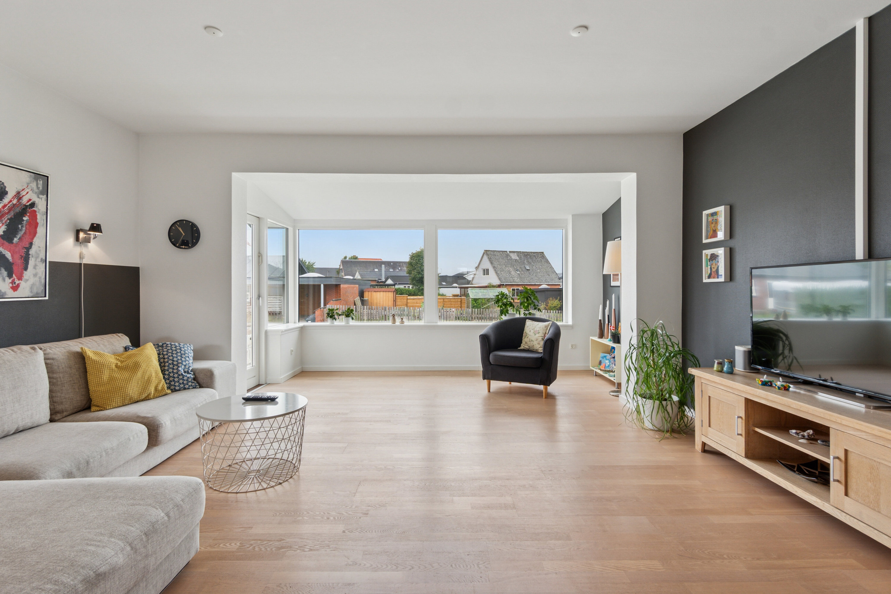 Fremhævet stue billede i fuldskærmstilstand. Billede af Agertoften 1, Tilsted, 7700 Thisted