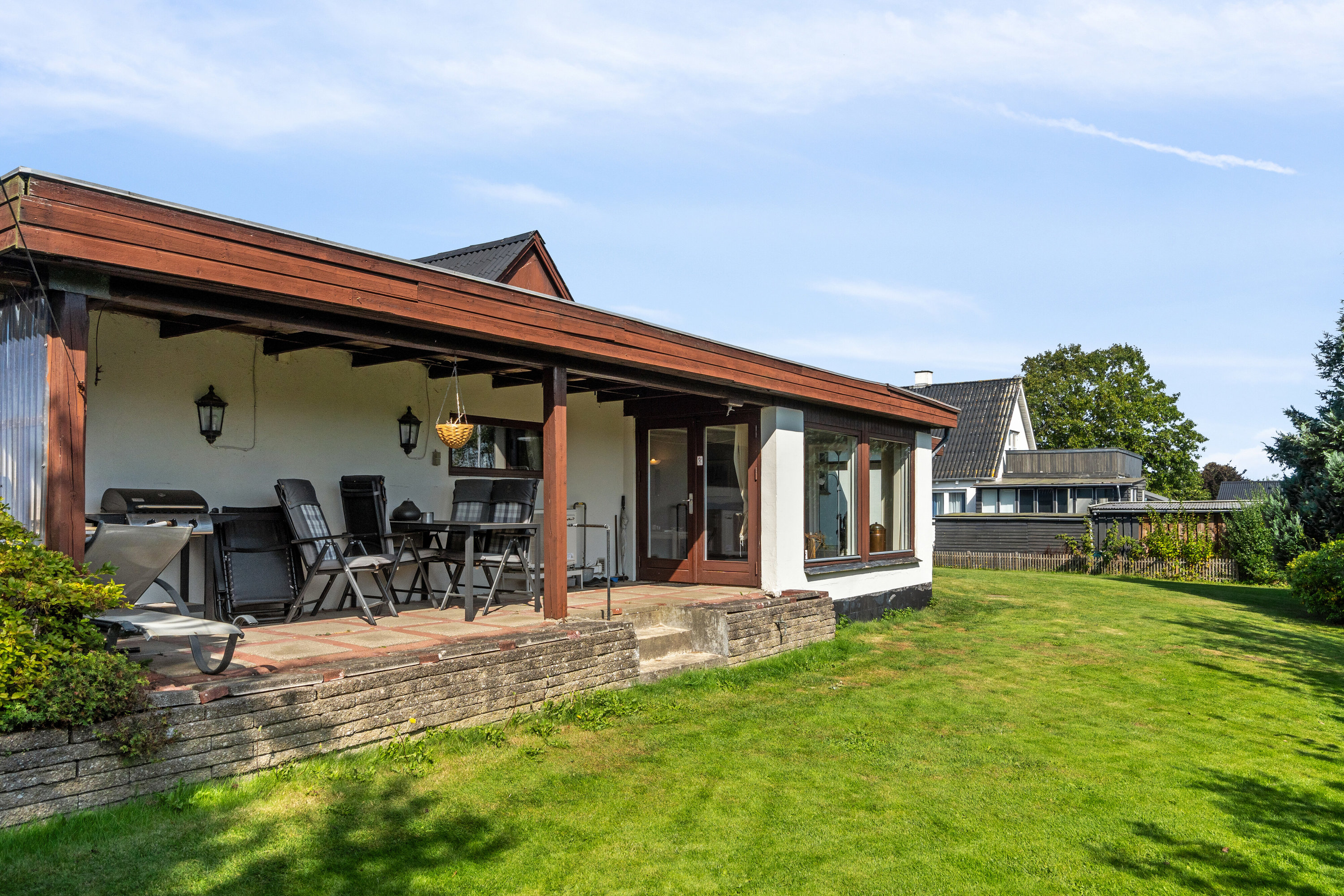 Fremhævet set fra haven billede i fuldskærmstilstand. Billede af Horsensvej 566, 7120 Vejle Øst