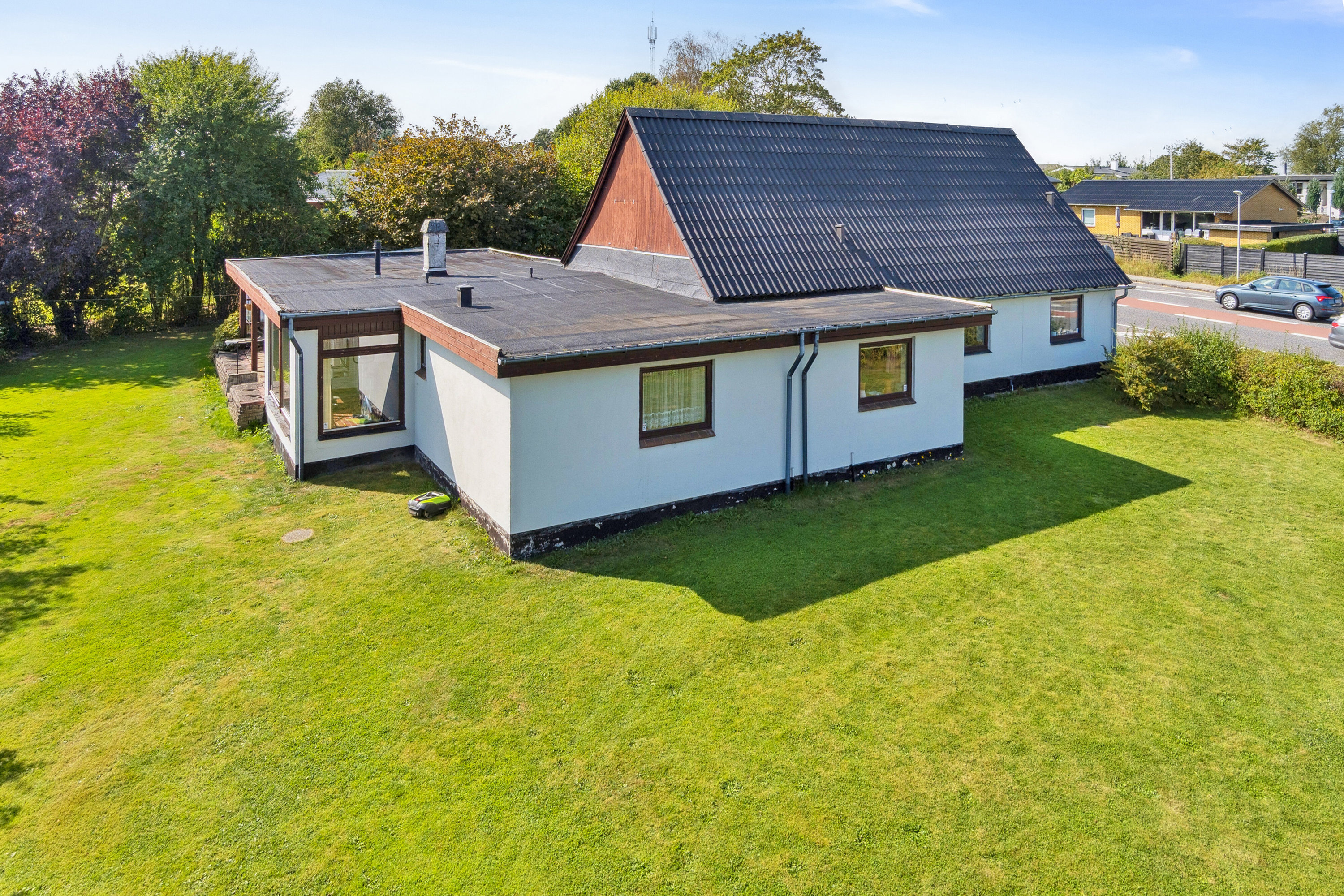 Fremhævet luftfoto billede i fuldskærmstilstand. Billede af Horsensvej 566, 7120 Vejle Øst