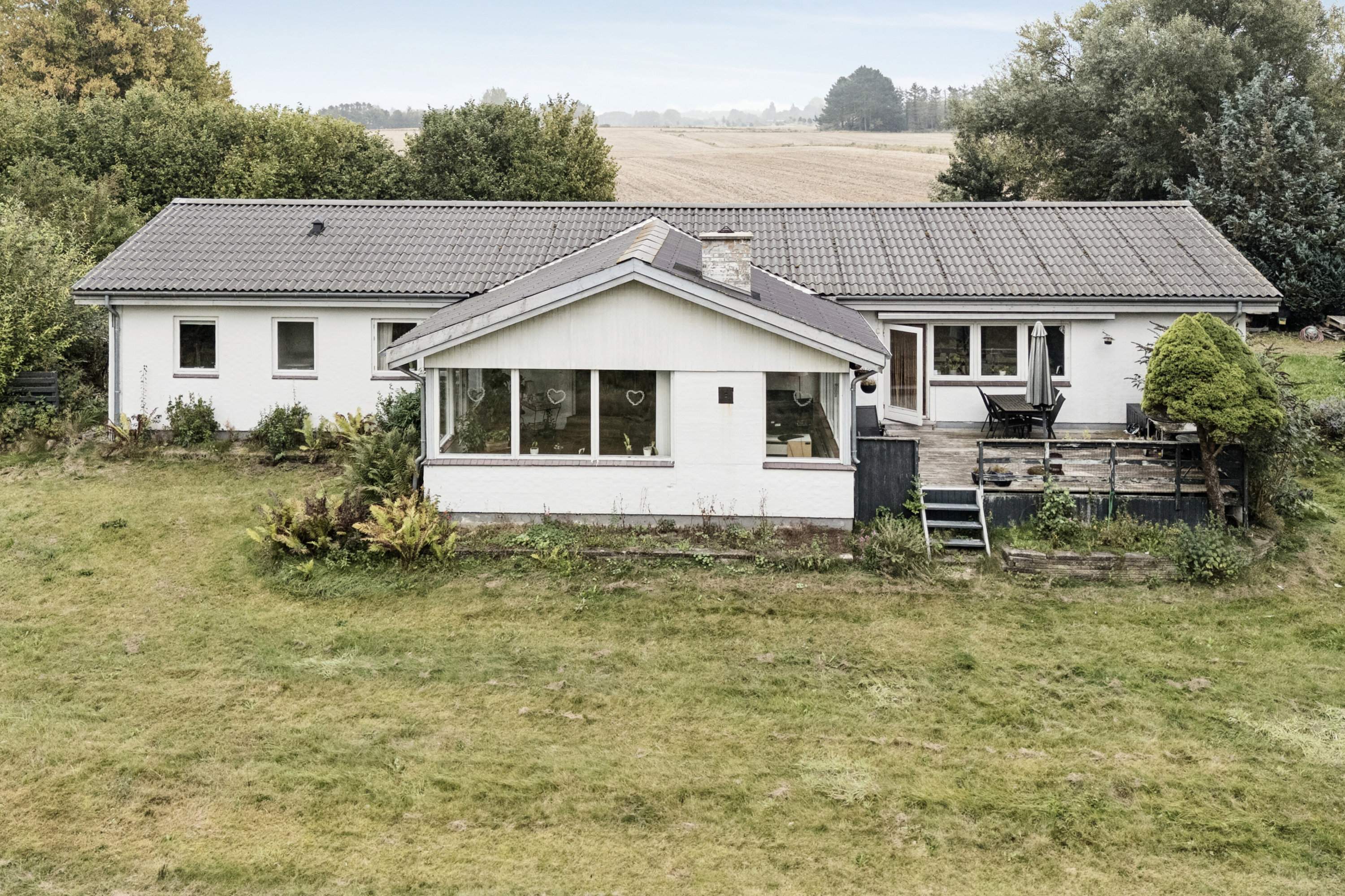 Fremhævet set fra haven billede i fuldskærmstilstand. Billede af Præstemarken 4, Sdr. Jernløse, 4420 Regstrup