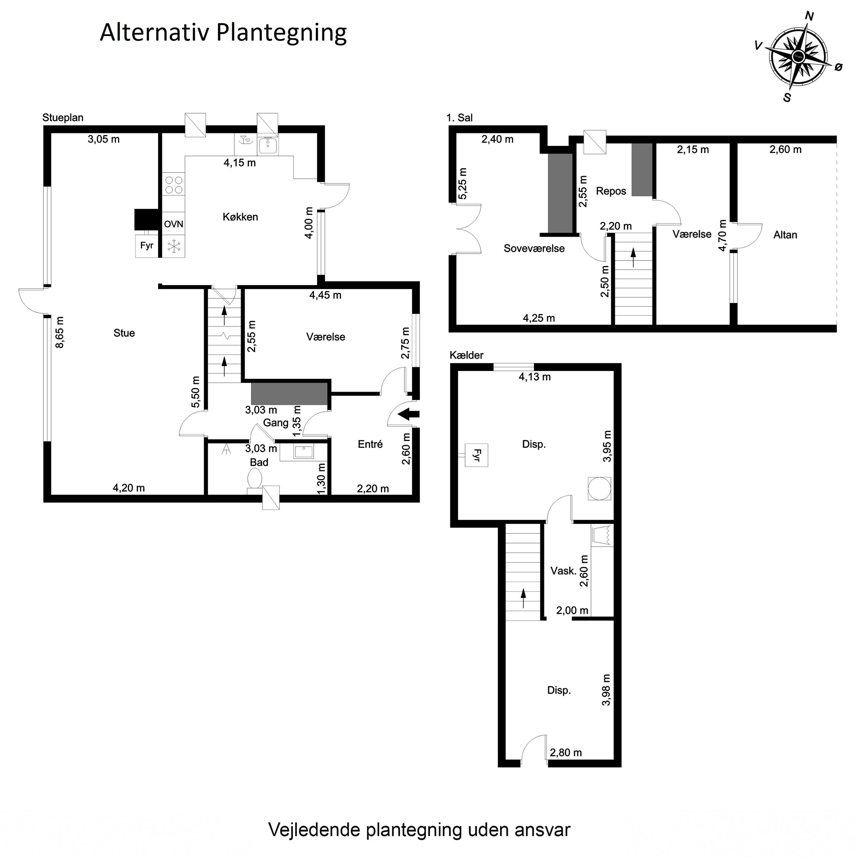 Plantegninger billede af Sdr. Vissingvej 1, Sdr Vissing, 8740 Brædstrup