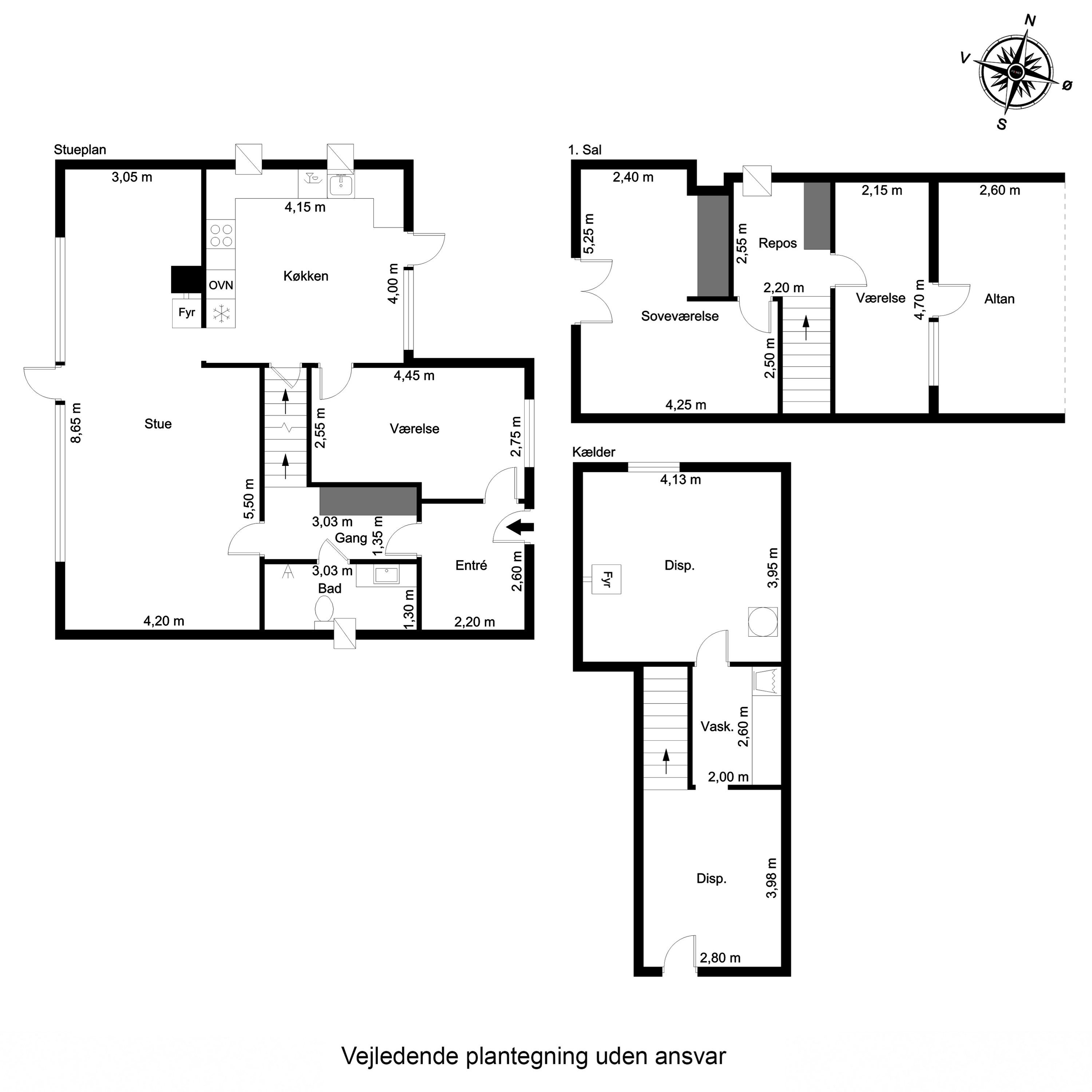Plantegninger billede af Sdr. Vissingvej 1, Sdr Vissing, 8740 Brædstrup