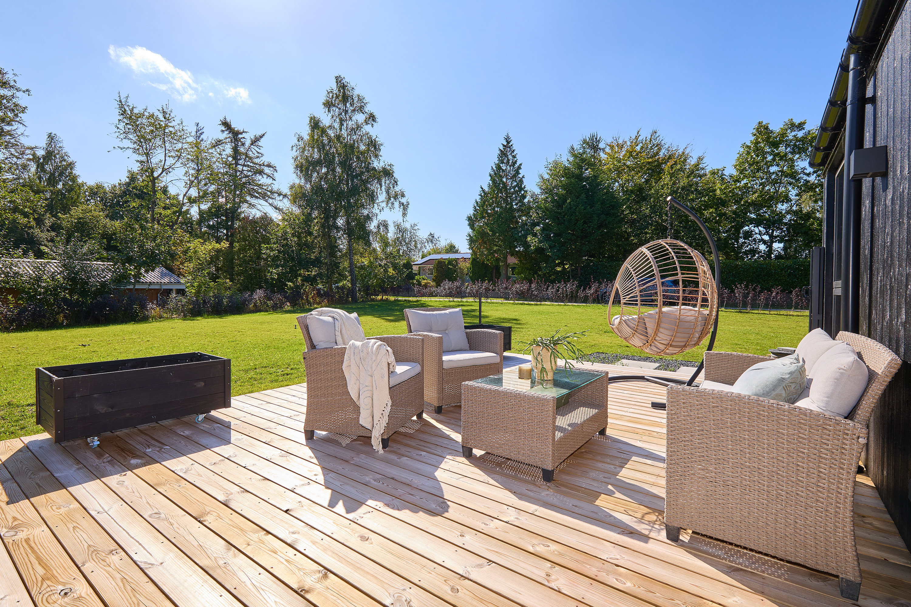 Fremhævet terrasse billede i fuldskærmstilstand. Billede af Kishøjen 11, Bakkebjerg, 3230 Græsted