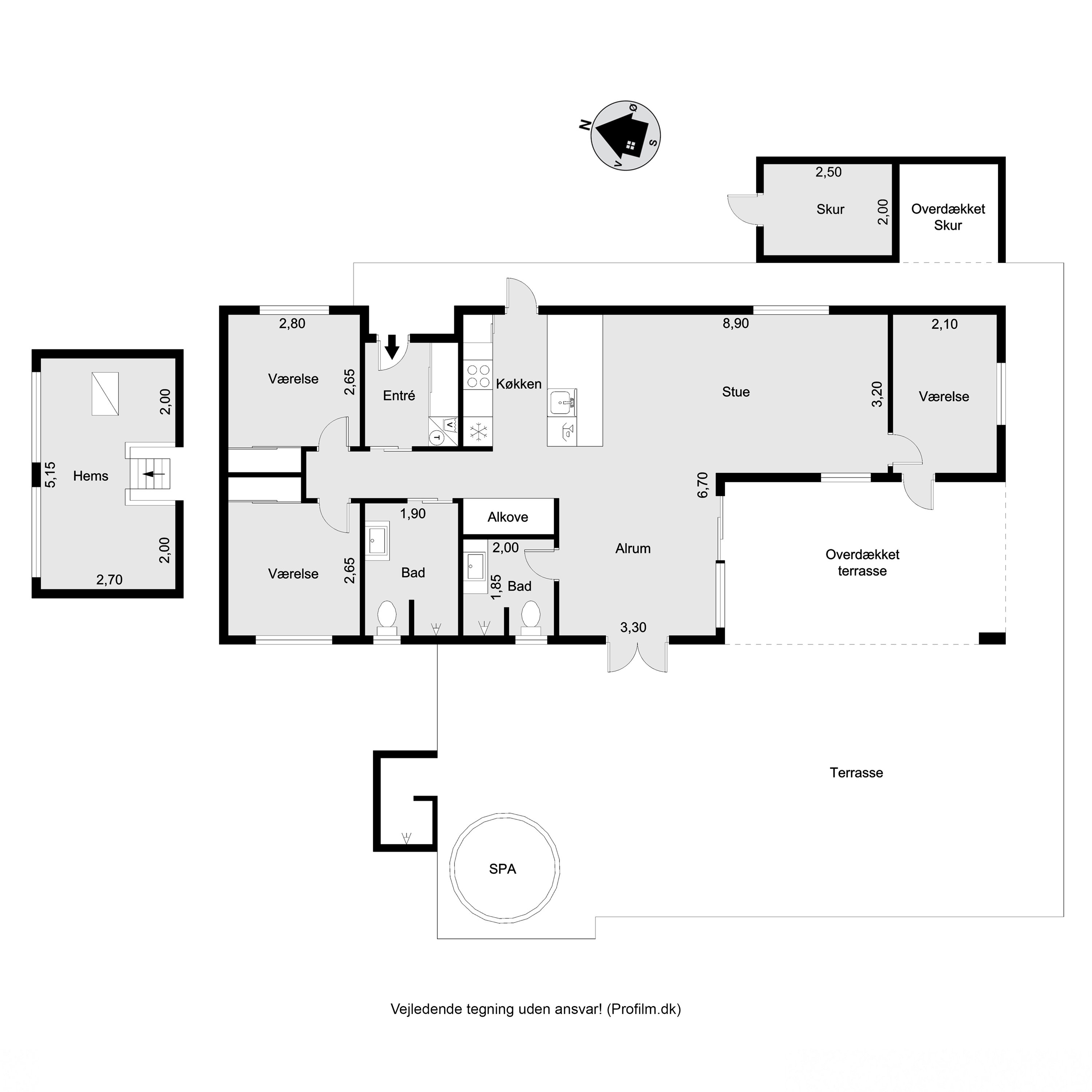 Plantegninger billede af Åvej 6, Rågeleje, 3210 Vejby