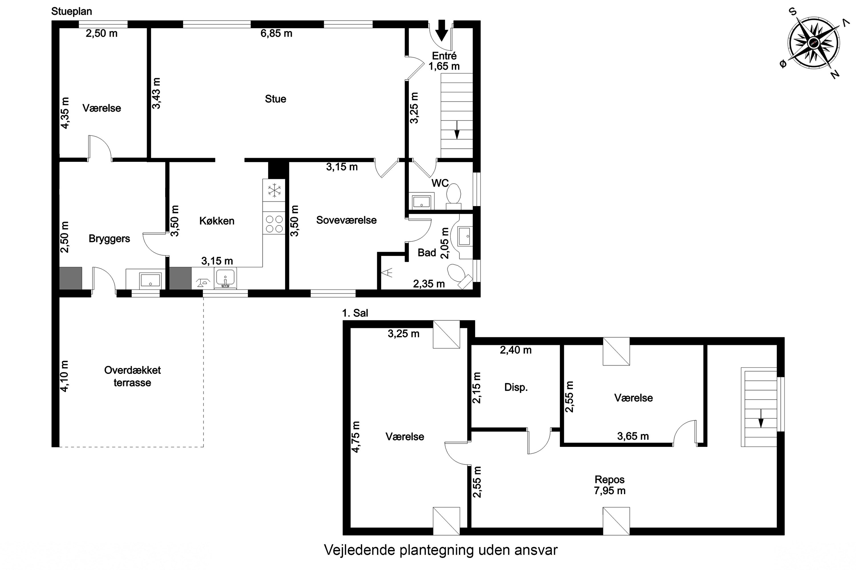 Plantegninger billede af Aagade 7, 7160 Tørring