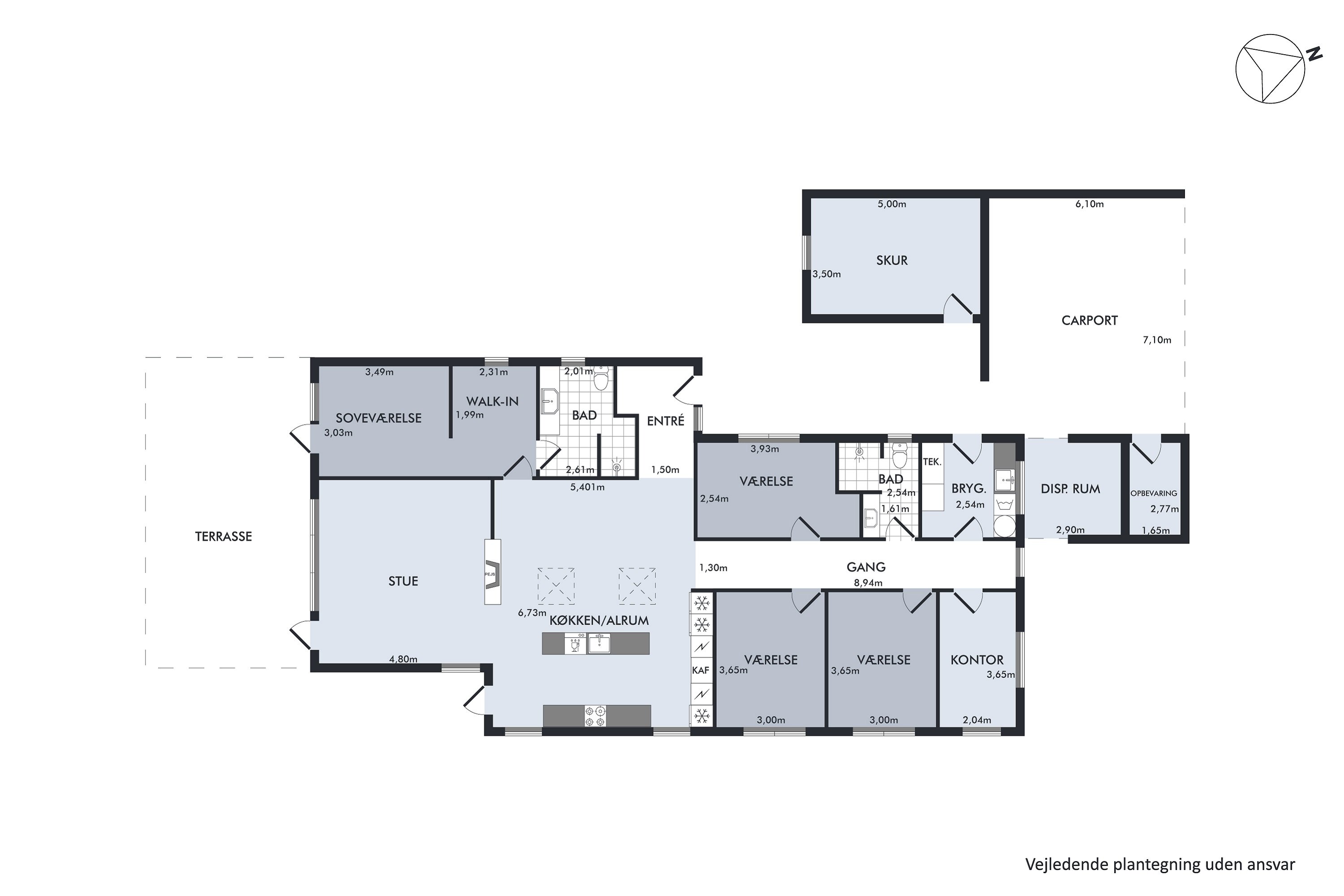 Plantegninger billede af Porsborgvej 80, 9530 Støvring
