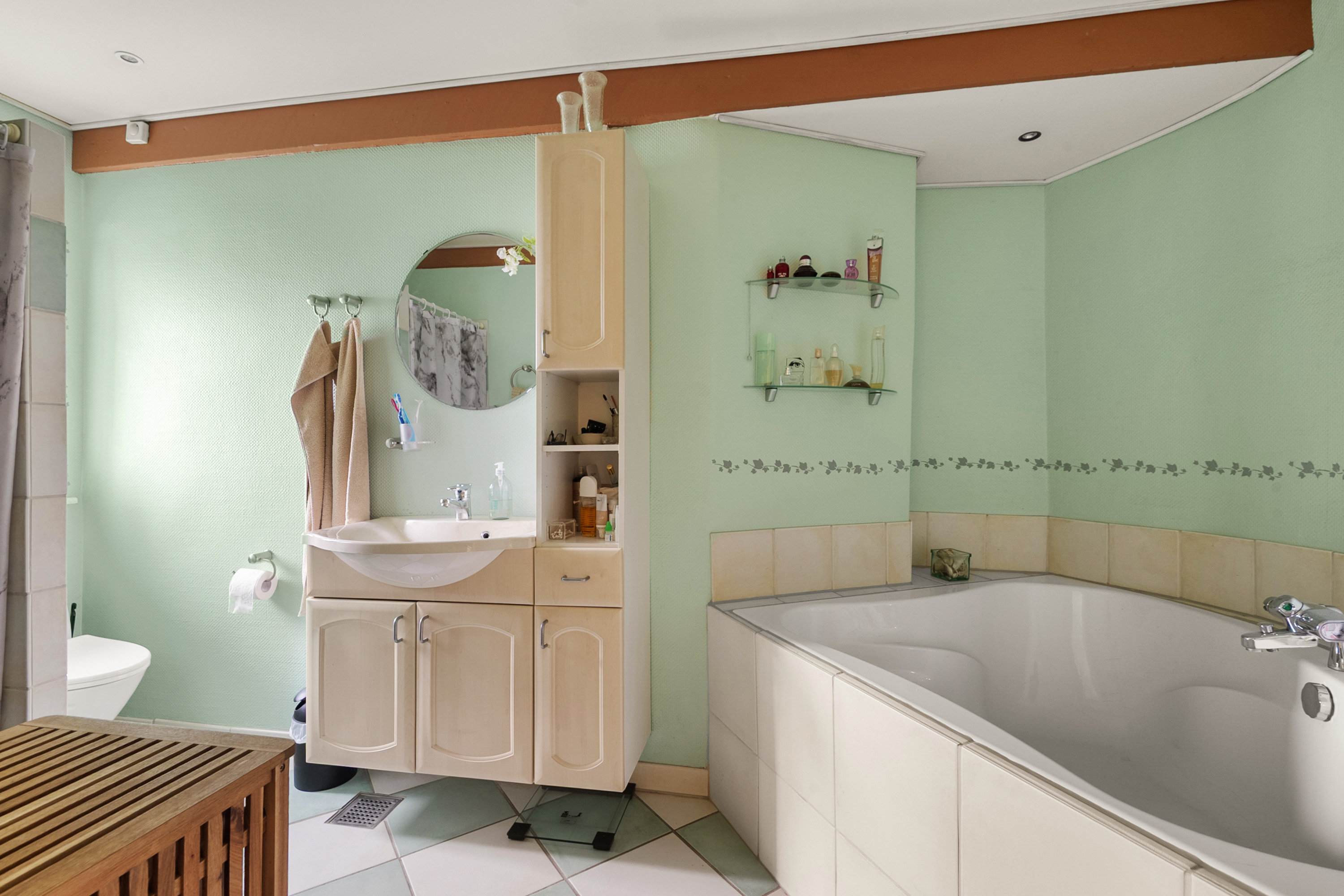 Fremhævet badeværelse billede i fuldskærmstilstand. Billede af Grønnevej 1, 6851 Janderup Vestj