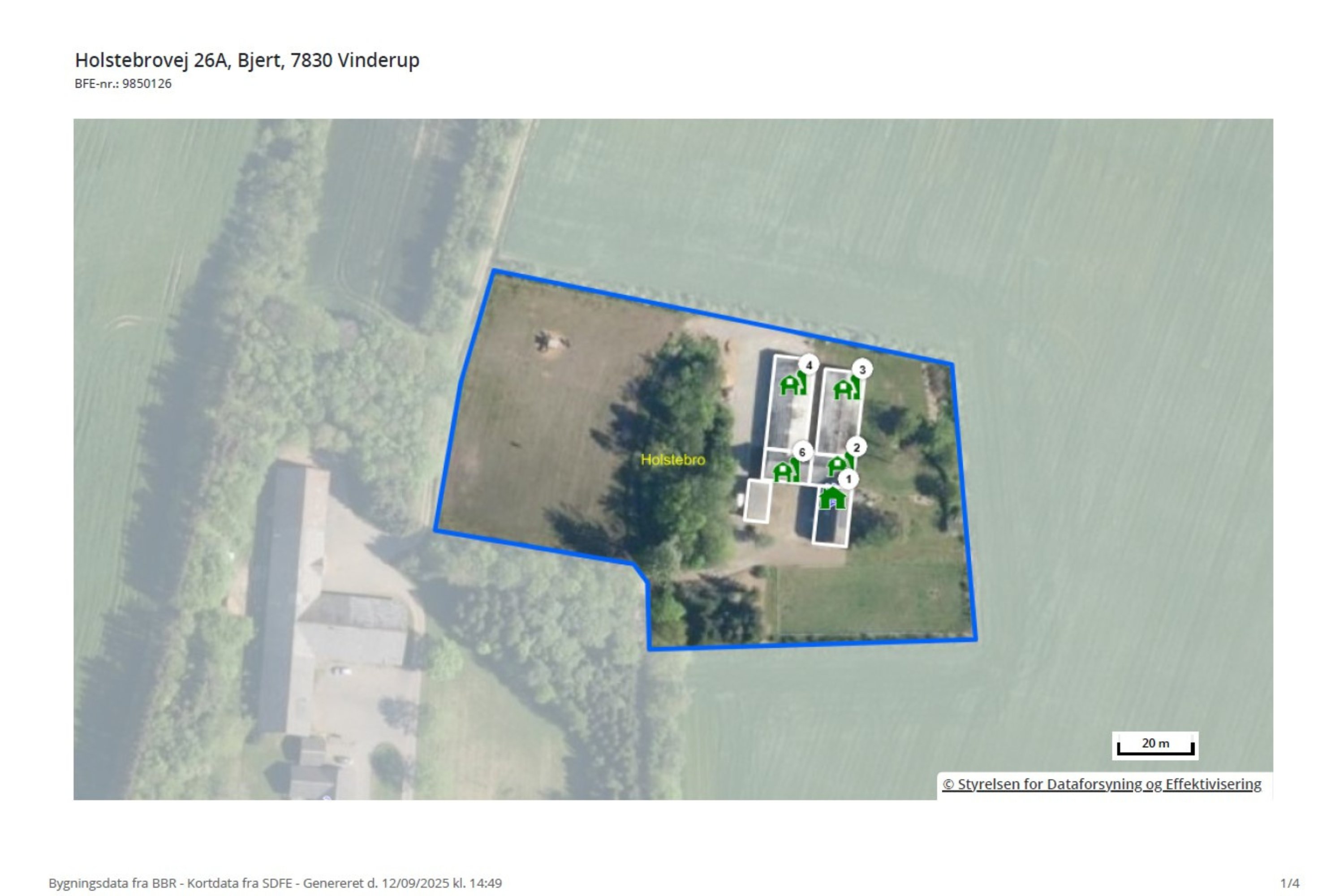 Fremhævet  billede i fuldskærmstilstand. Billede af Holstebrovej 26A, Bjert, 7830 Vinderup