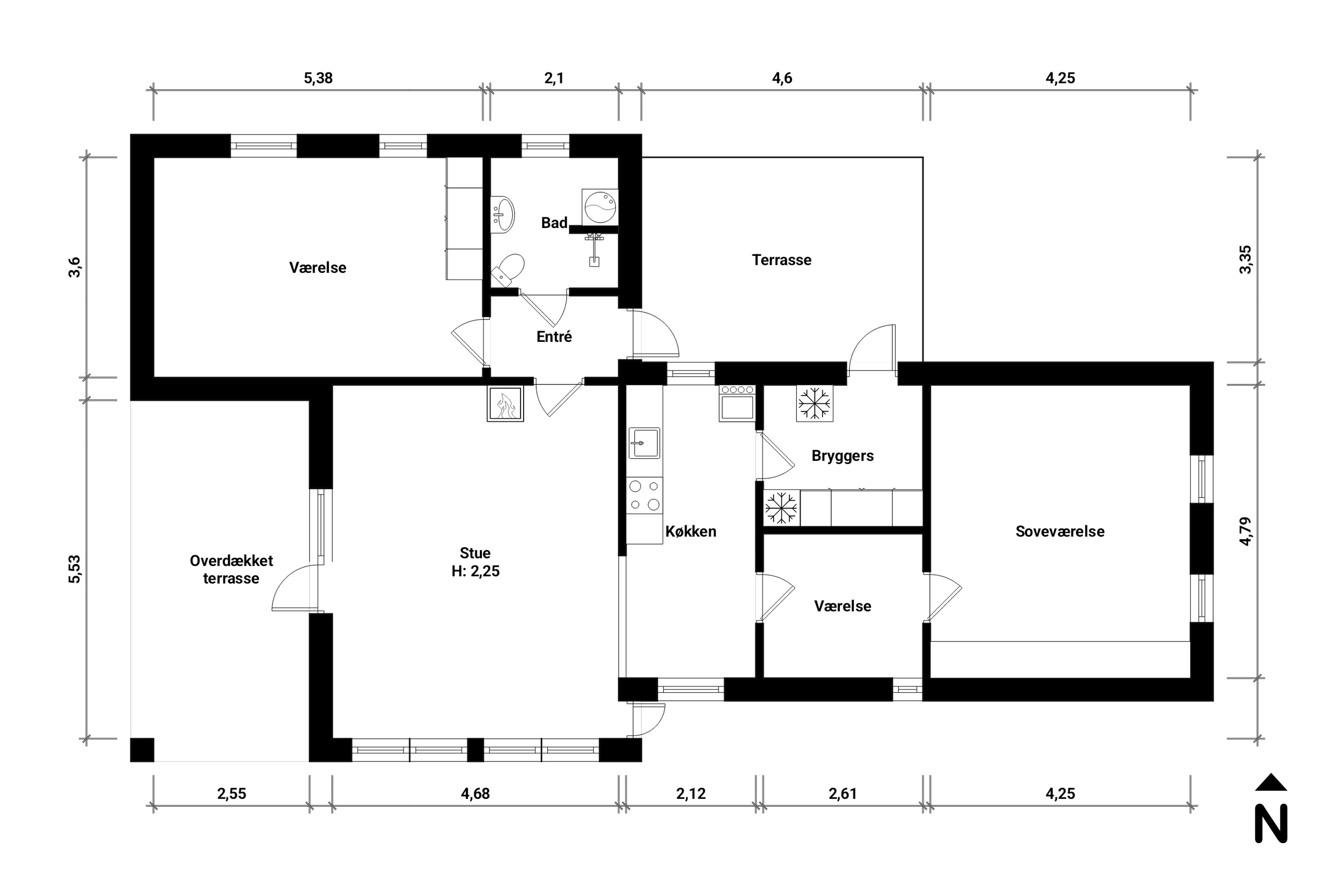 Plantegninger billede af Mælkebøttevej 51, 4873 Væggerløse