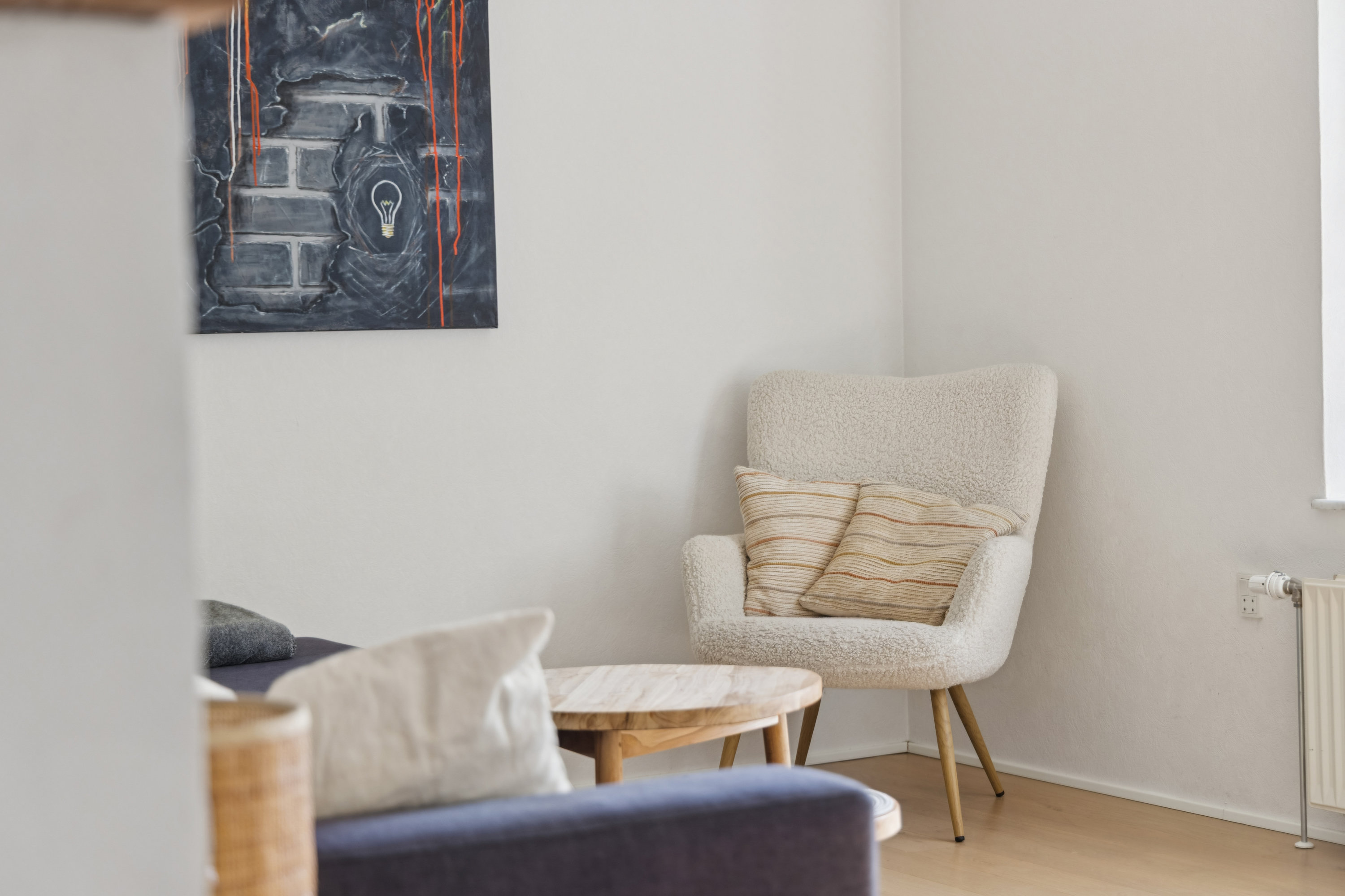 Fremhævet stue billede i fuldskærmstilstand. Billede af Hegedalsvej 41, 9500 Hobro