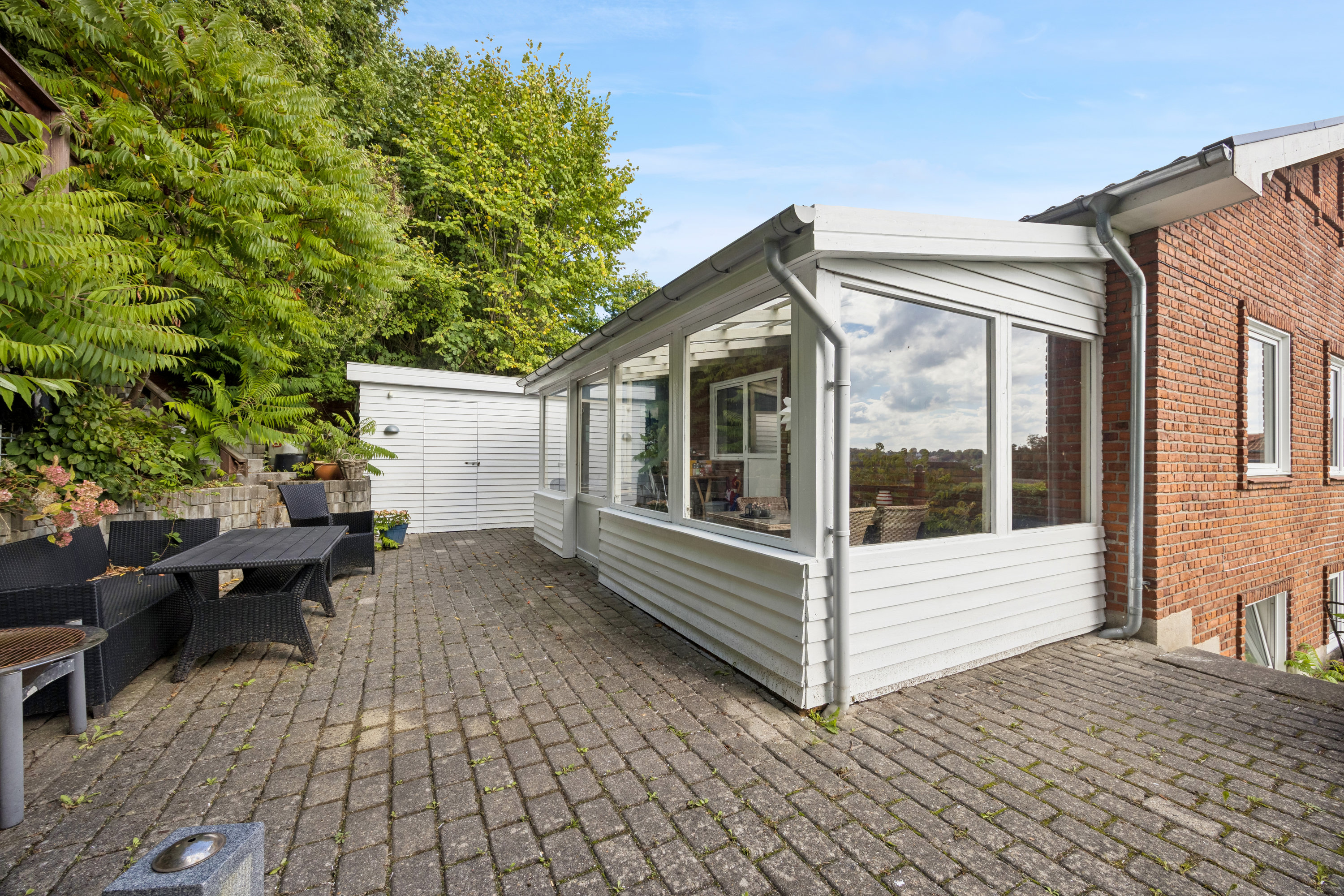 Fremhævet terrasse billede i fuldskærmstilstand. Billede af Hegedalsvej 41, 9500 Hobro