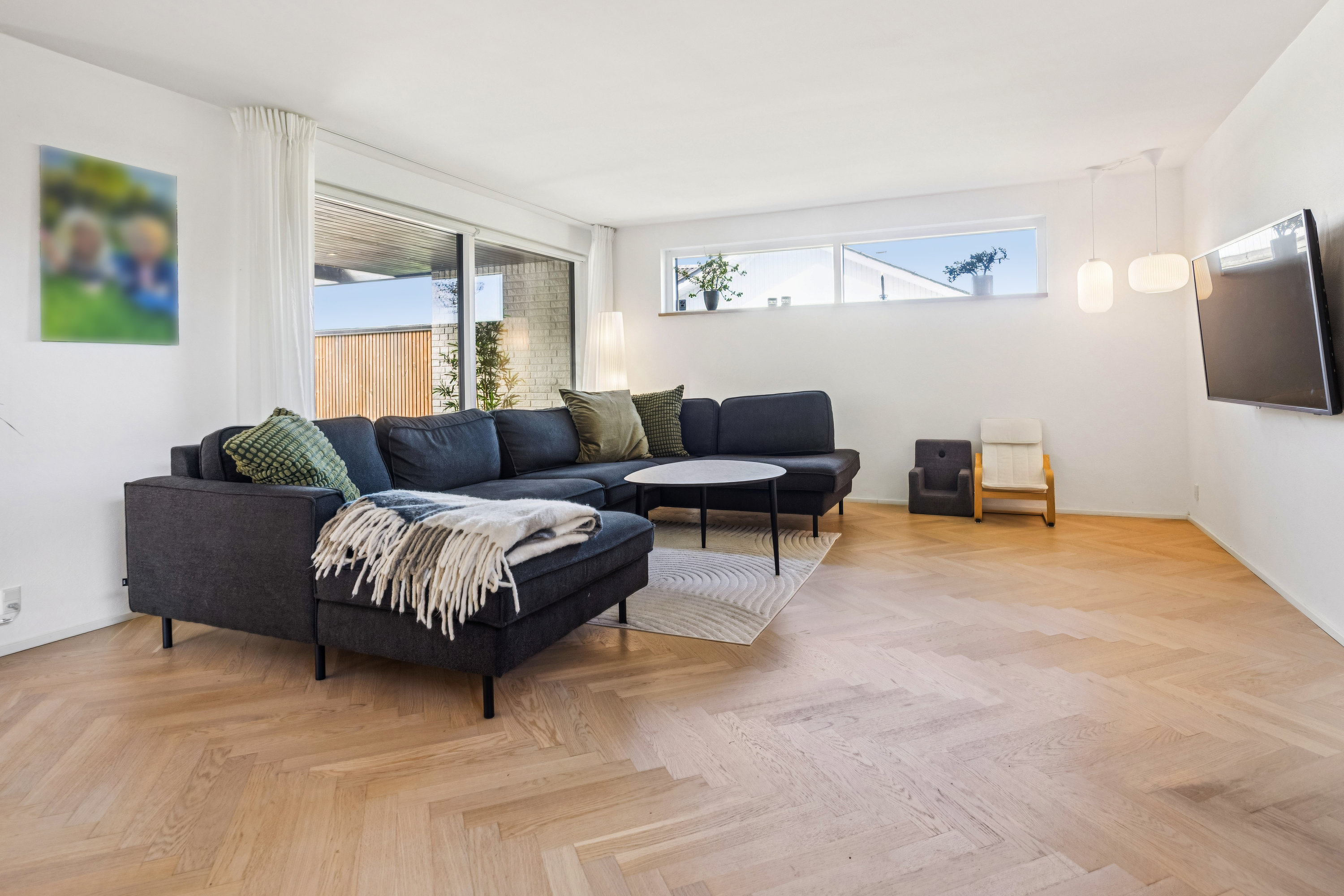 Fremhævet stue billede i fuldskærmstilstand. Billede af Ingemannsvej 9, 9440 Aabybro