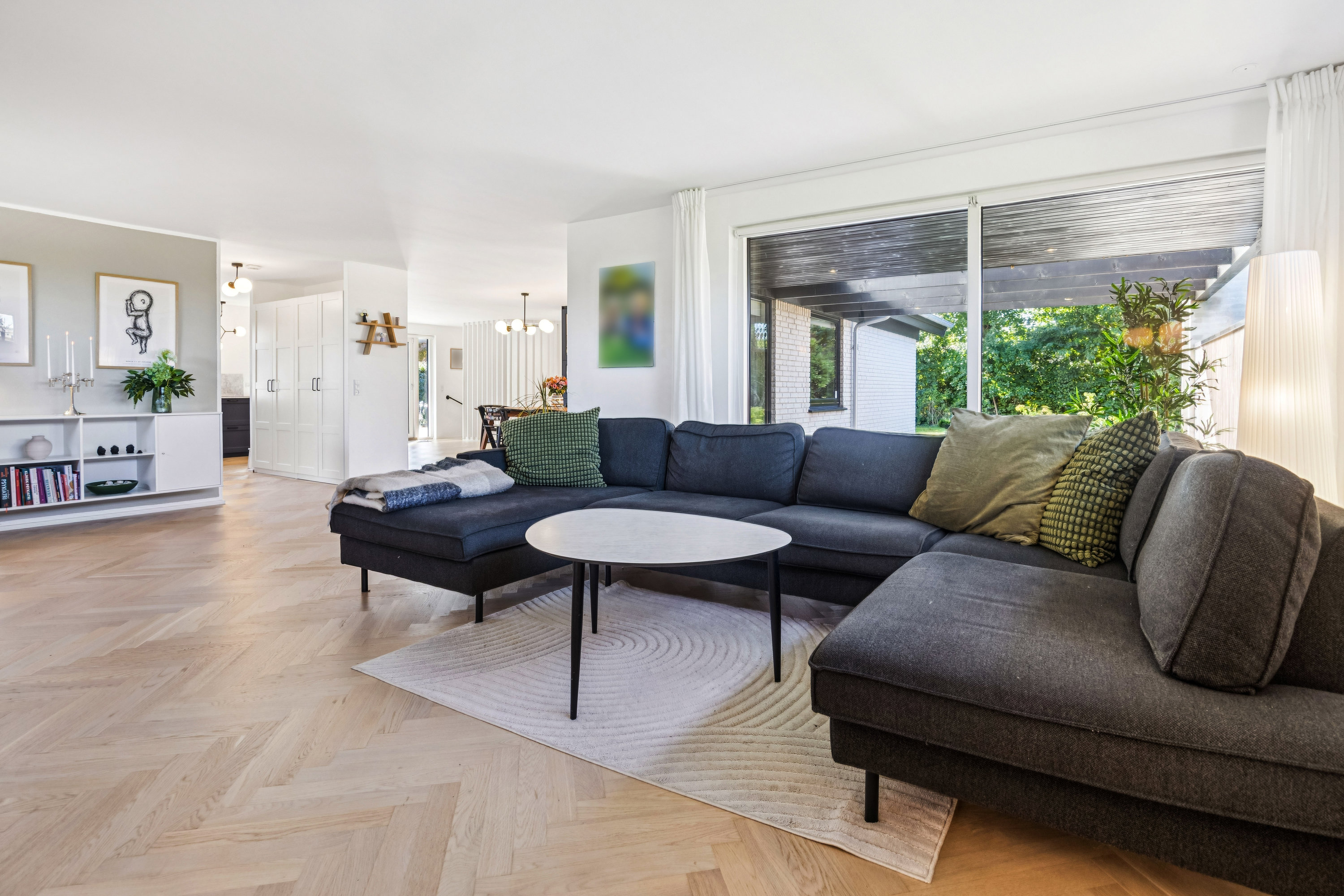 Fremhævet stue billede i fuldskærmstilstand. Billede af Ingemannsvej 9, 9440 Aabybro