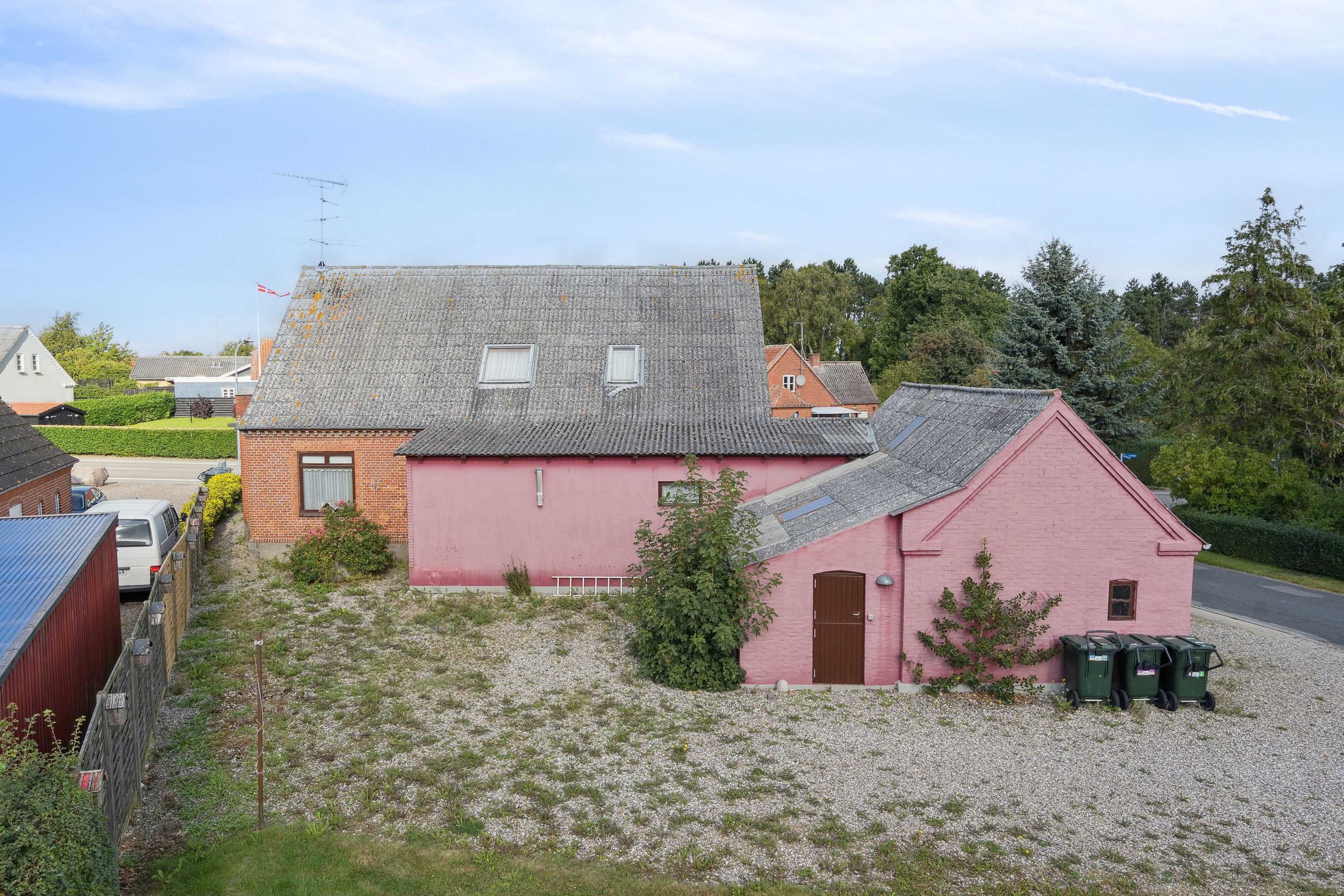 Fremhævet set fra haven billede i fuldskærmstilstand. Billede af Bygaden 28, Tullebølle, 5953 Tranekær