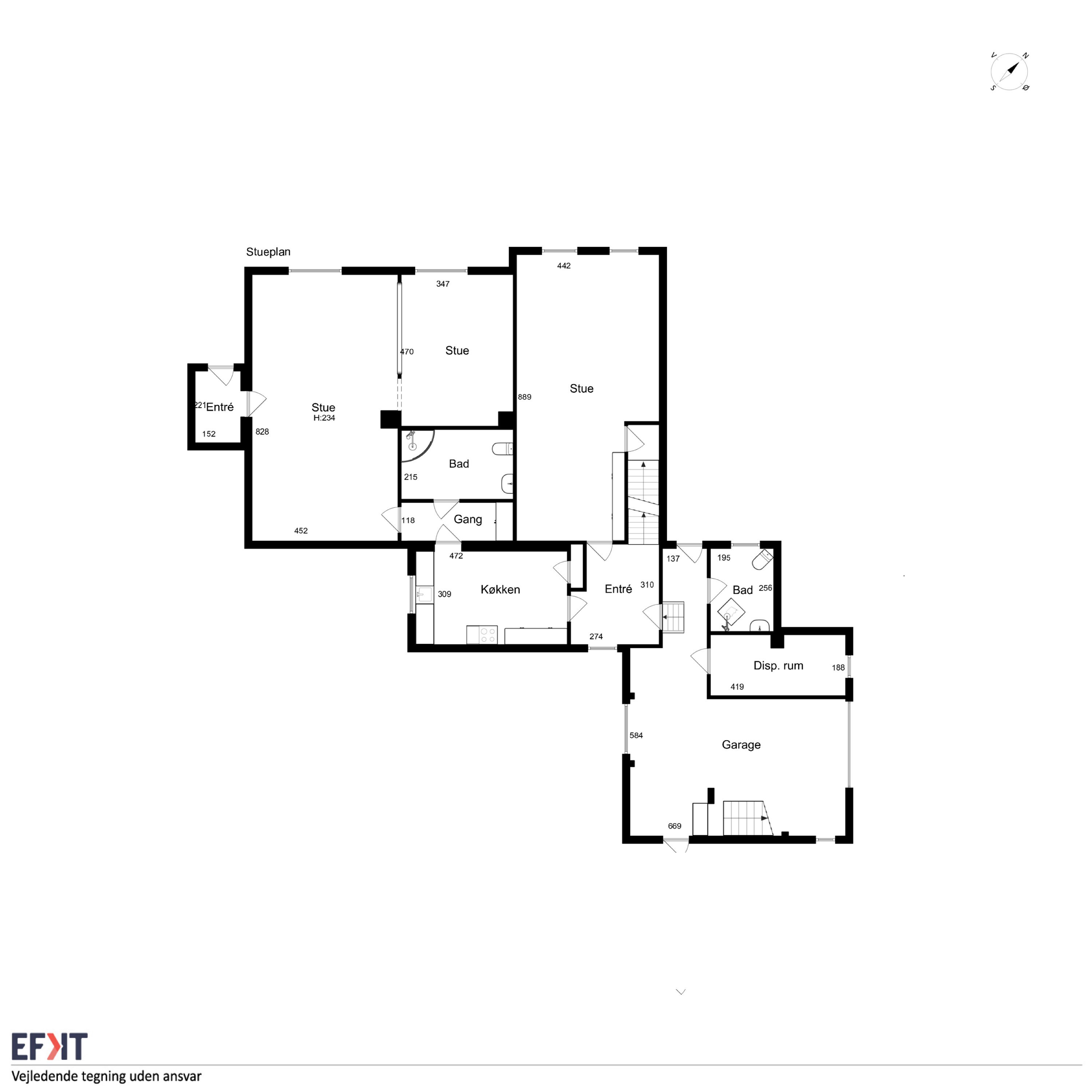 Plantegninger billede af Bygaden 28, Tullebølle, 5953 Tranekær