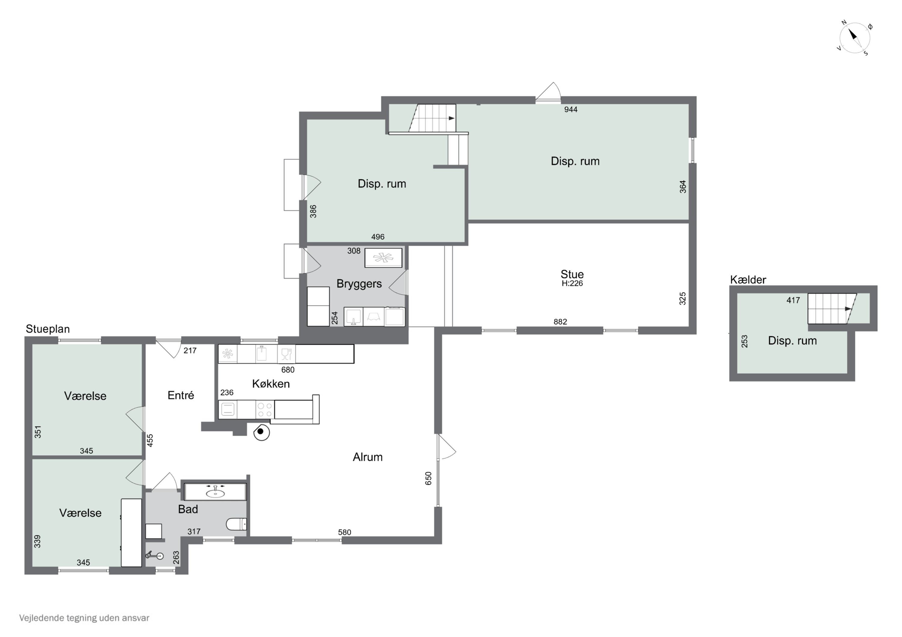Plantegninger billede af Skelbyvej 6, Nåby, 4160 Herlufmagle