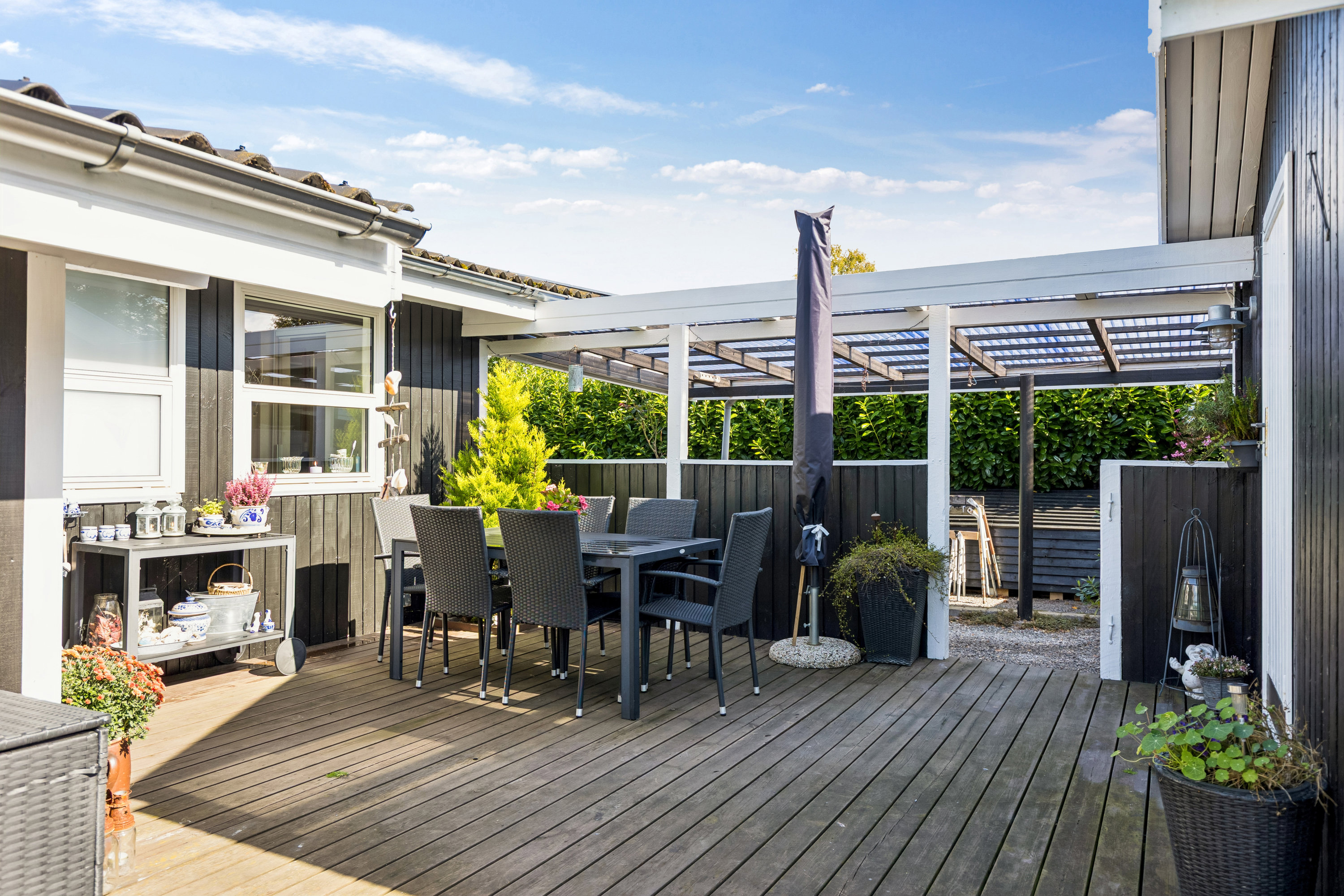 Fremhævet terrasse billede i fuldskærmstilstand. Billede af Pilebakken 13, Havnsø Str, 4591 Føllenslev