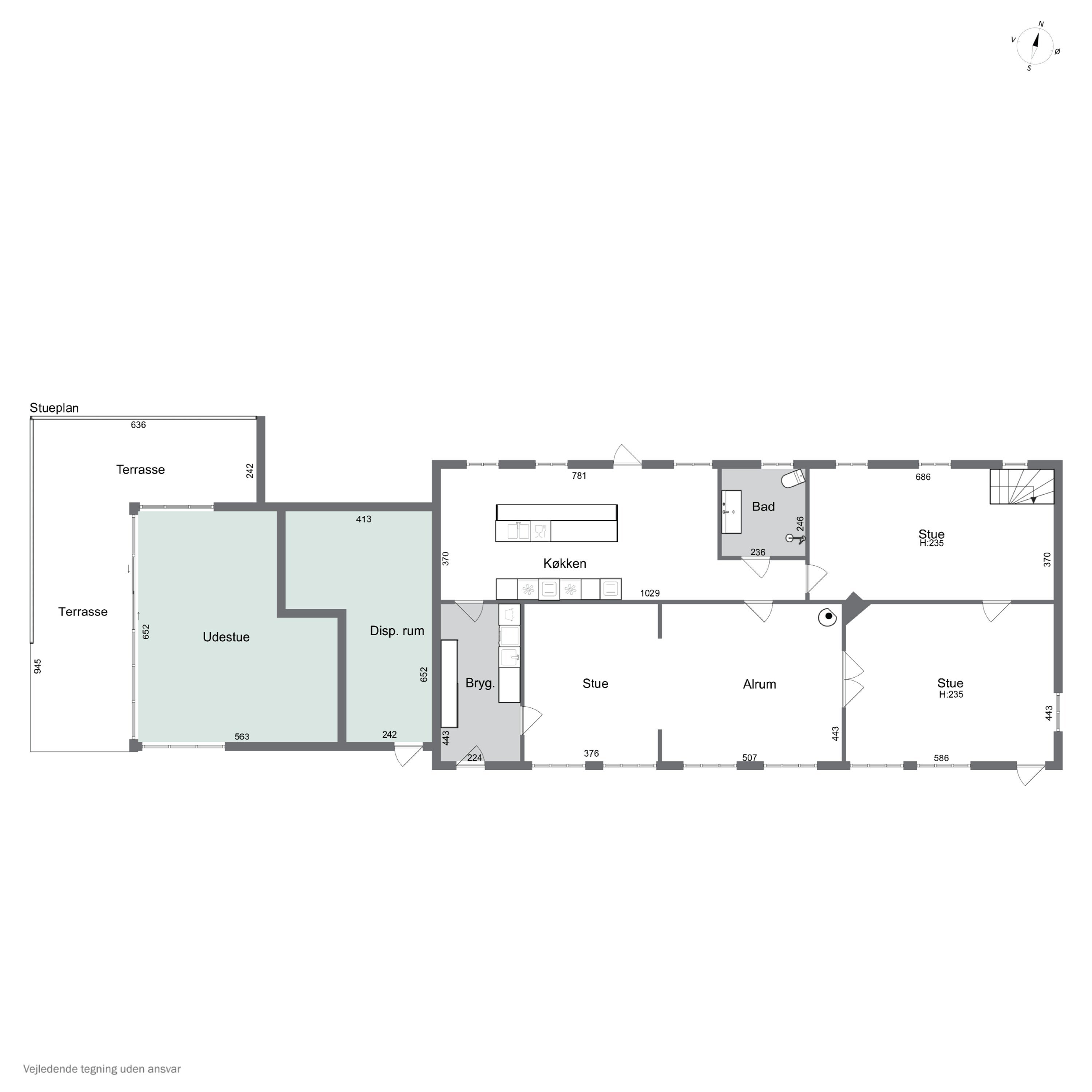 Plantegninger billede af Ramsvej 159, Bjergby, 9800 Hjørring