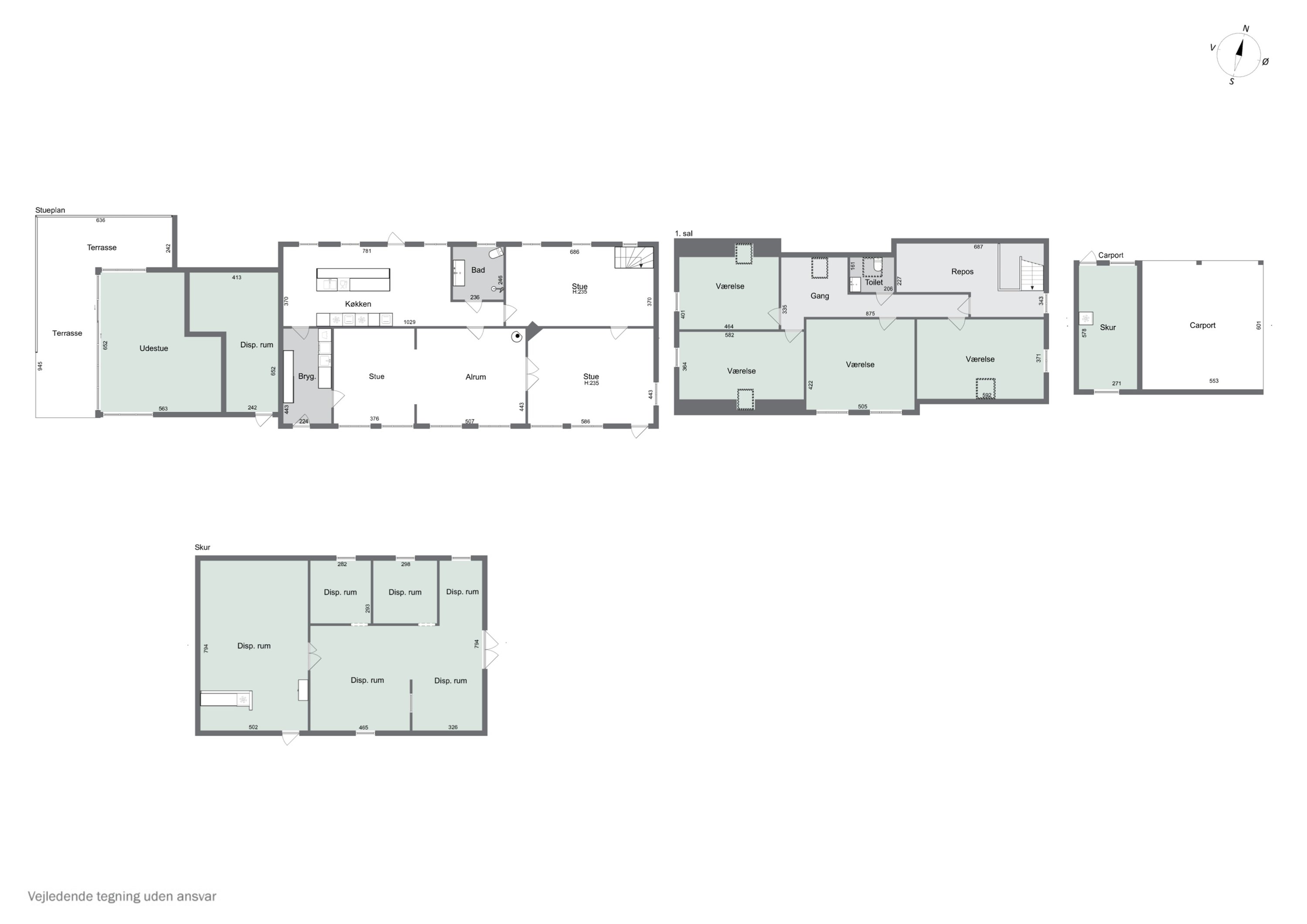 Plantegninger billede af Ramsvej 159, Bjergby, 9800 Hjørring